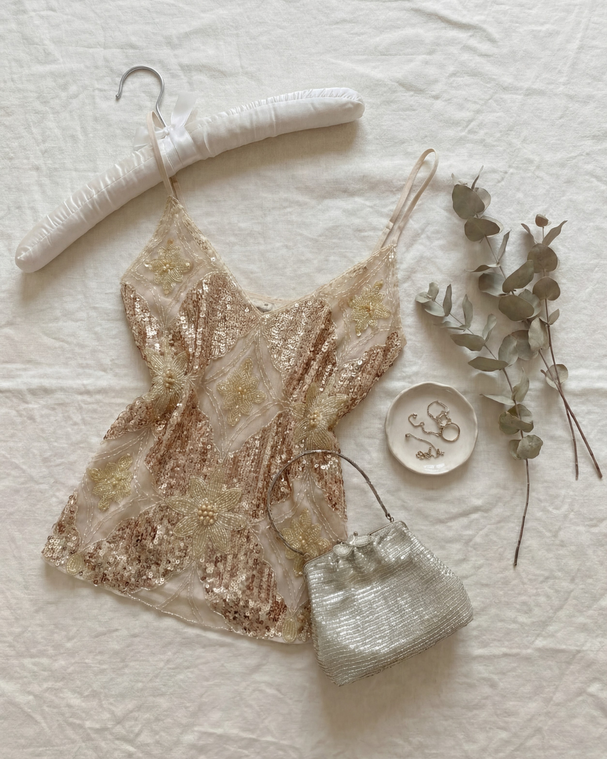 Venecia Embellished Top - Gold