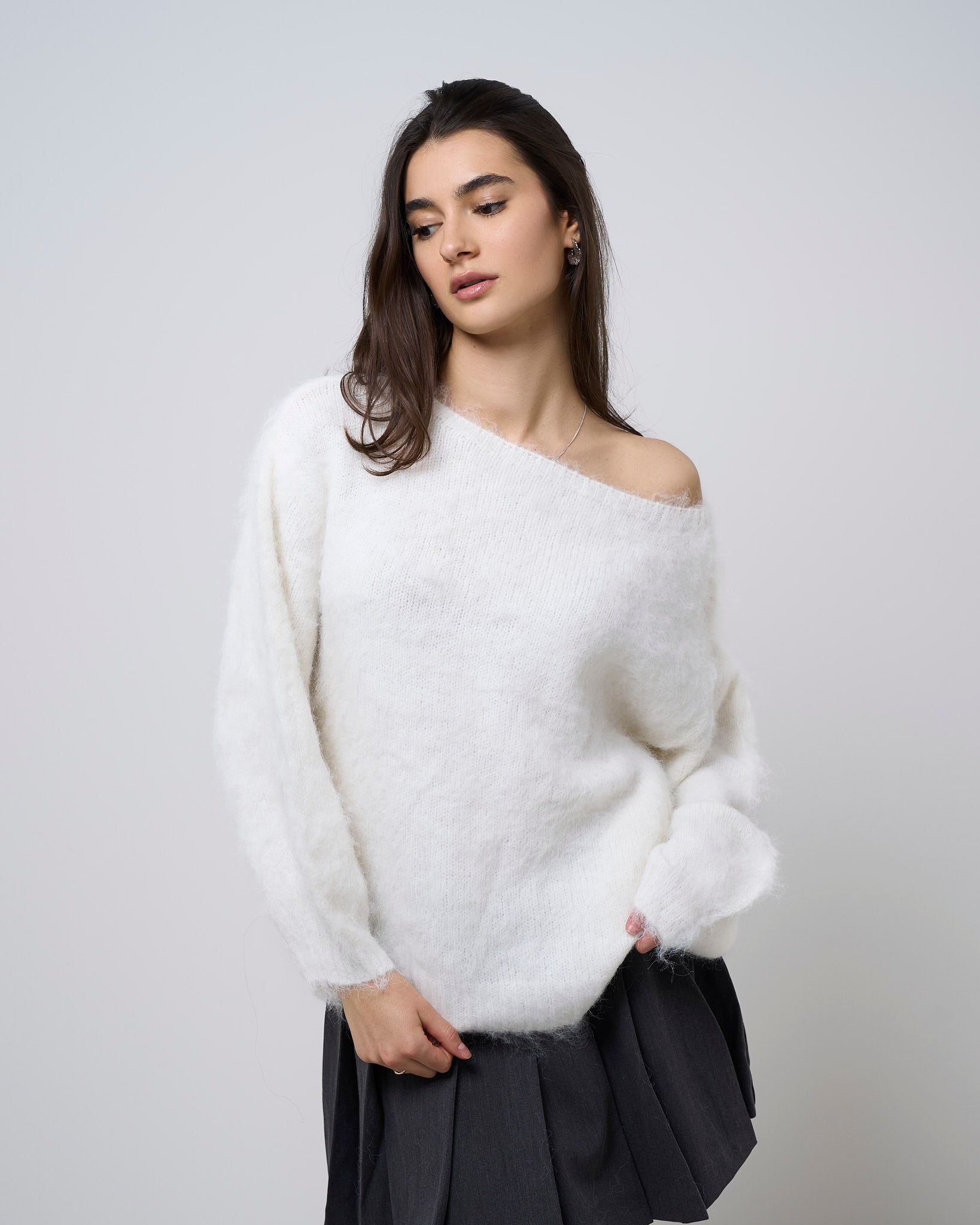 Adalisa Knit Sweater - White