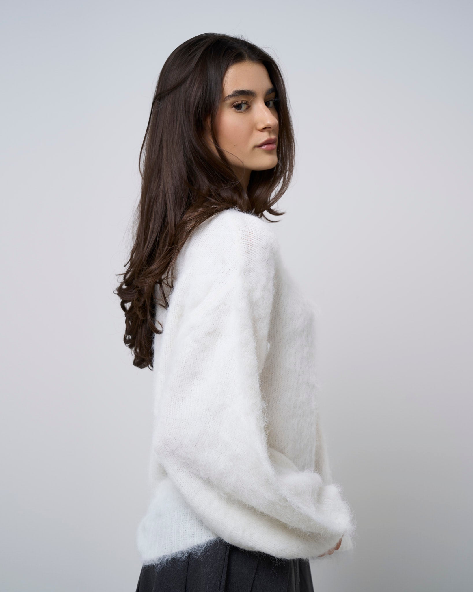 Adalisa Knit Sweater - White