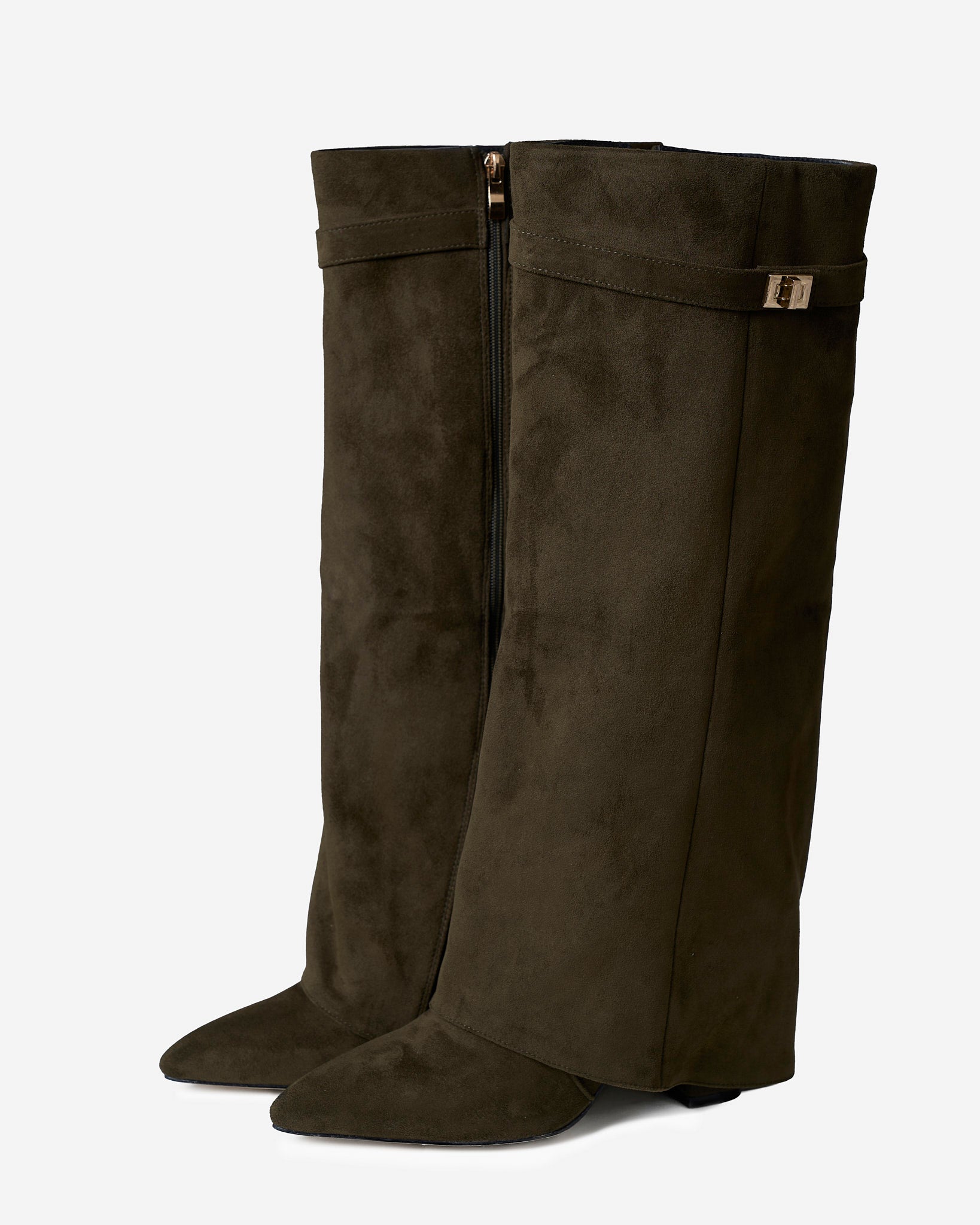 Bottes hautes en daim Lavista - Beige