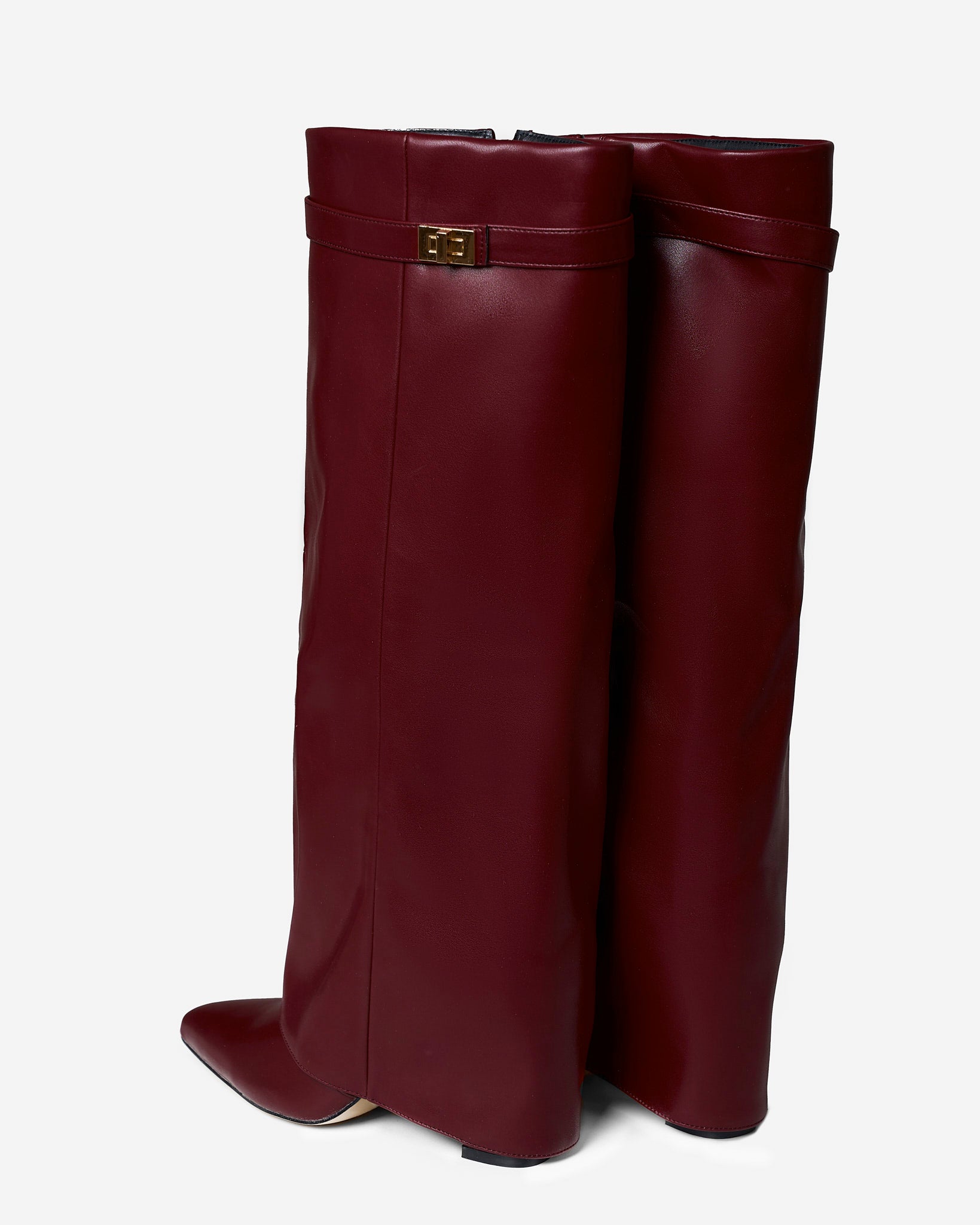 Bottes hautes en cuir Lavista - Bordeaux