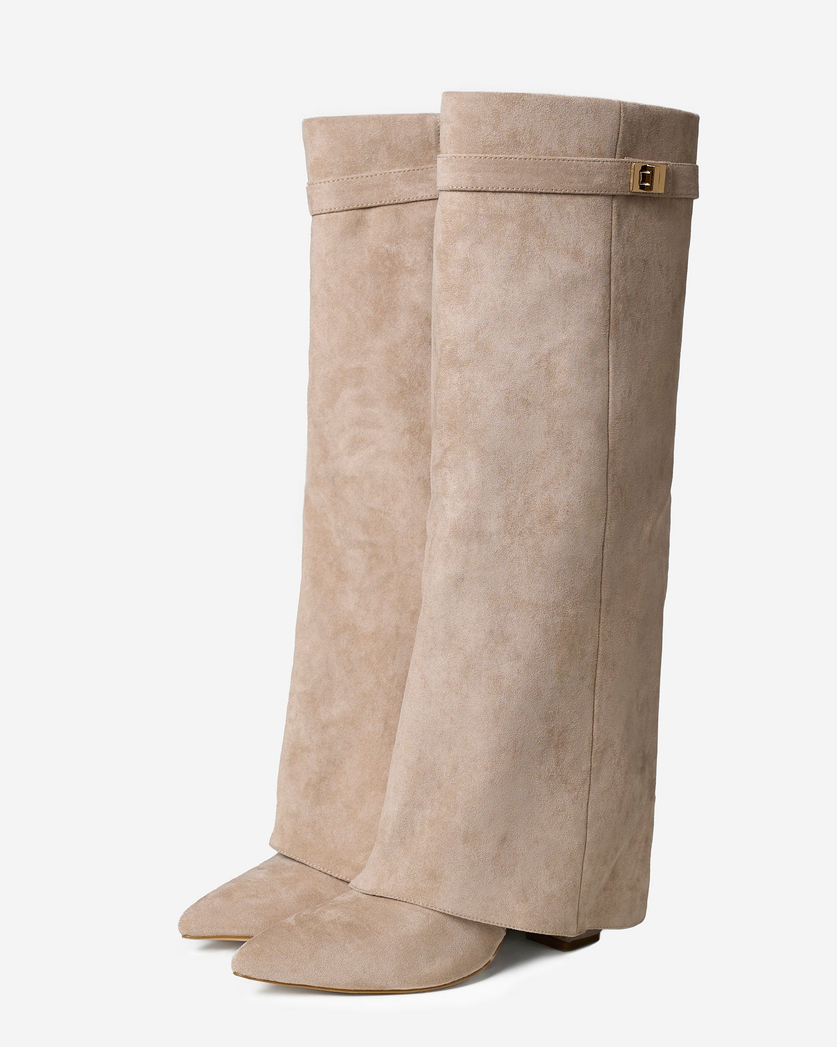 Bottes hautes en daim Lavista - Beige