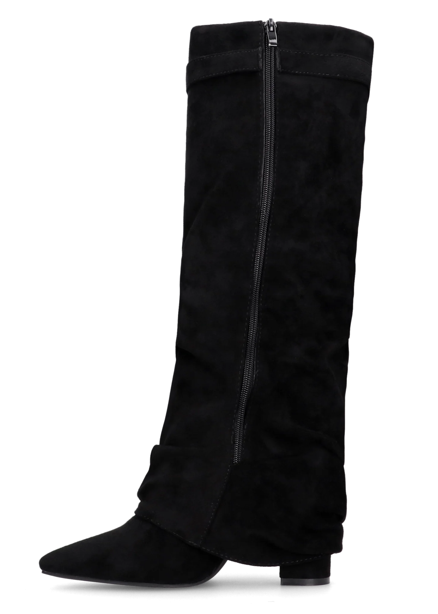 Kniehohe Stiefel „Lavista“ aus Wildleder - Schwarz