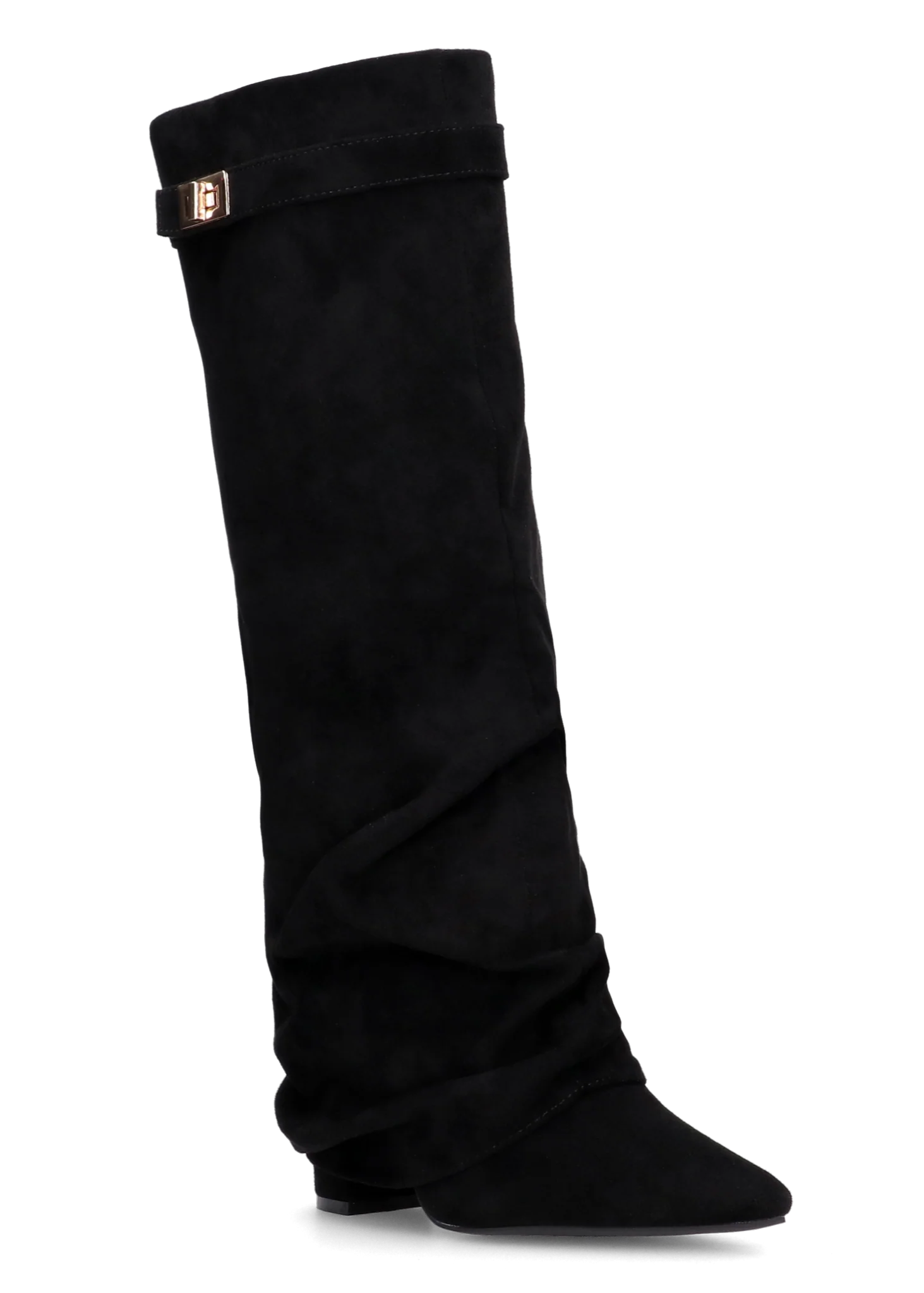 Lavista Slouchy Suede knee high boots - Black