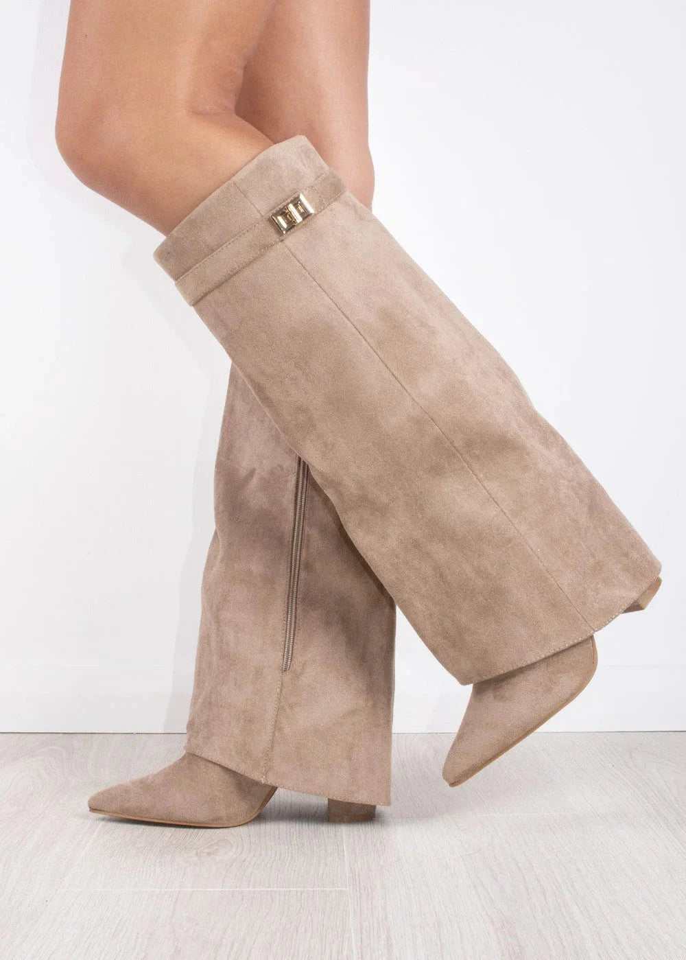 Lavista Suede knee high boots Beige