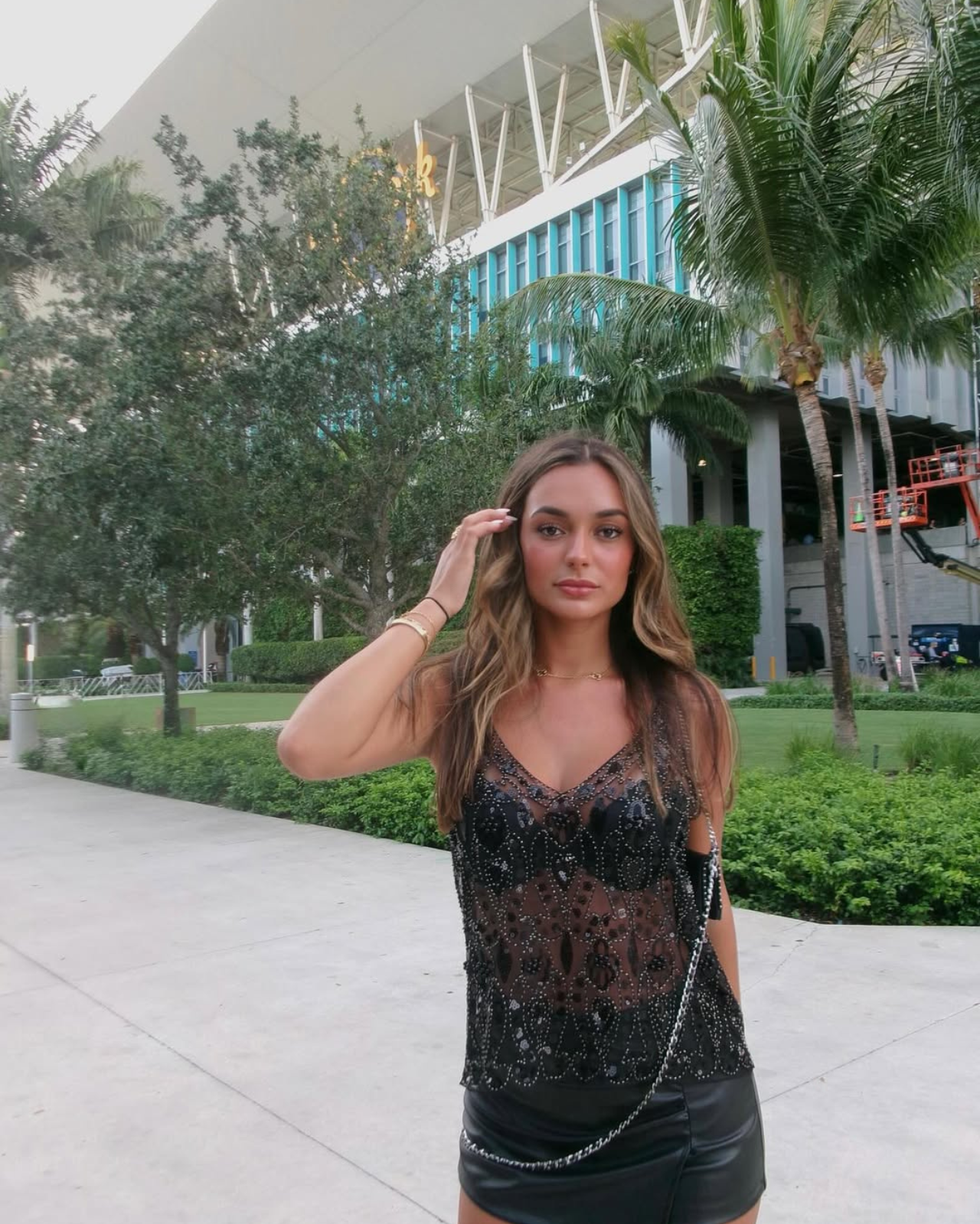 Cristina Embellished Top - Black