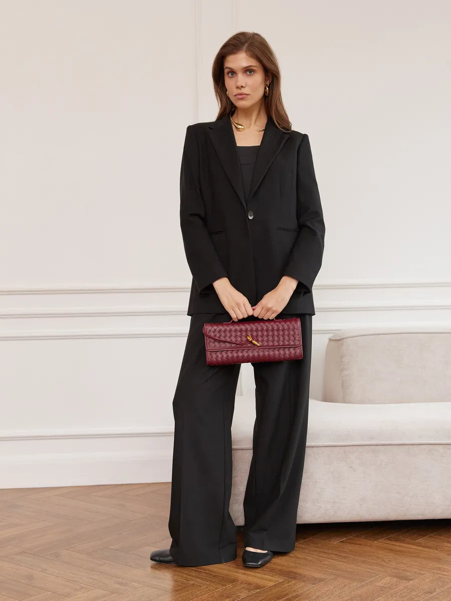 Emilia Clutch Bag - Burgundy