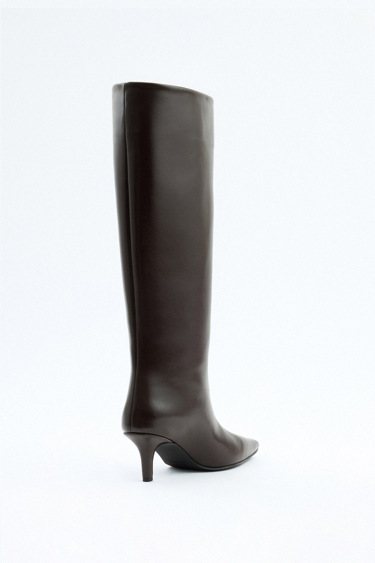 Mona Leather knee high boots - Dark Brown