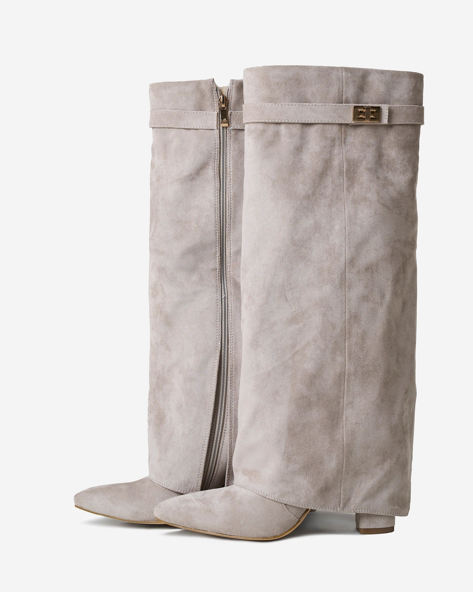 Lavista Bottes hautes en daim - Taupe