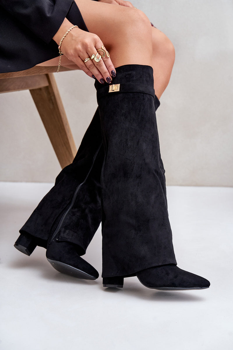 Lavista Suede knee high boots - Black