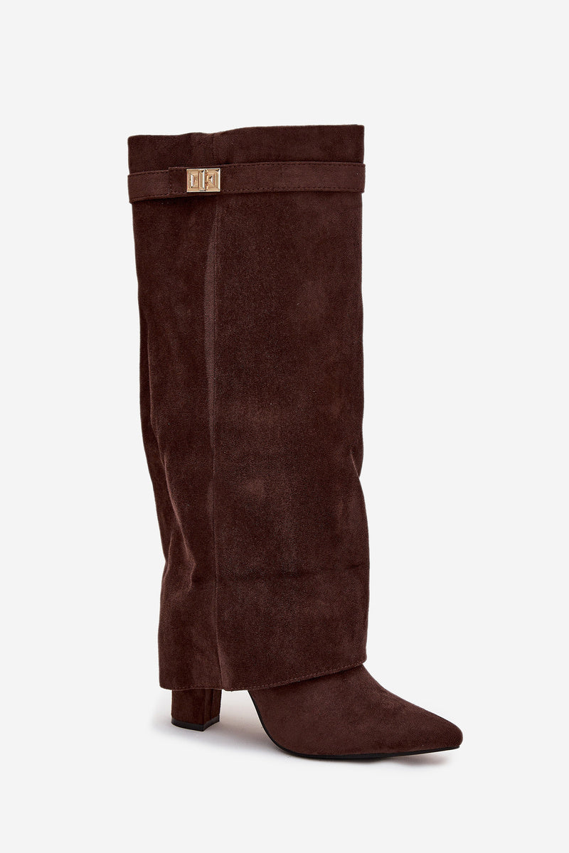 Bottes hautes en daim Lavista - Marron