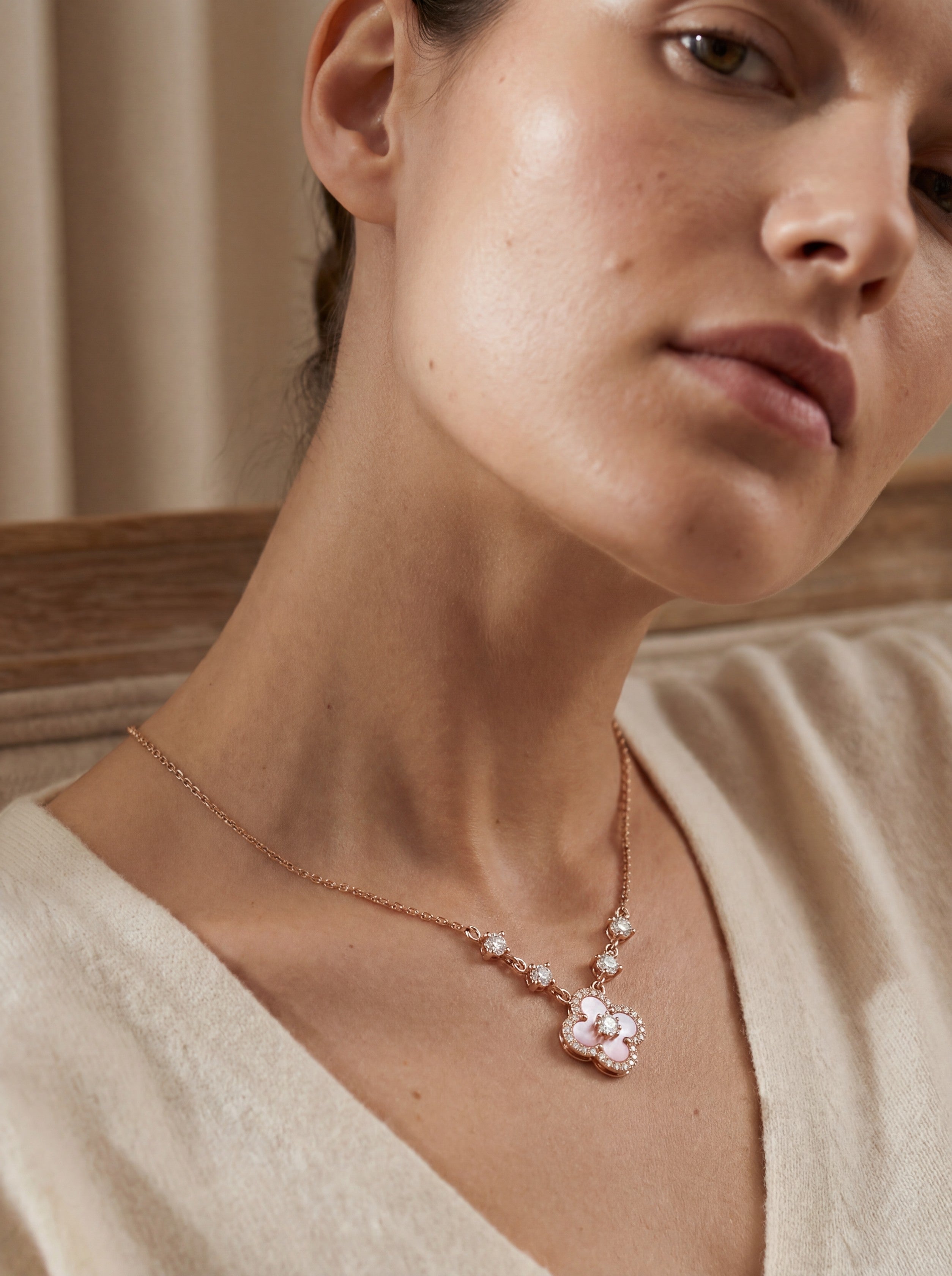 Collier Adèle - Or rose