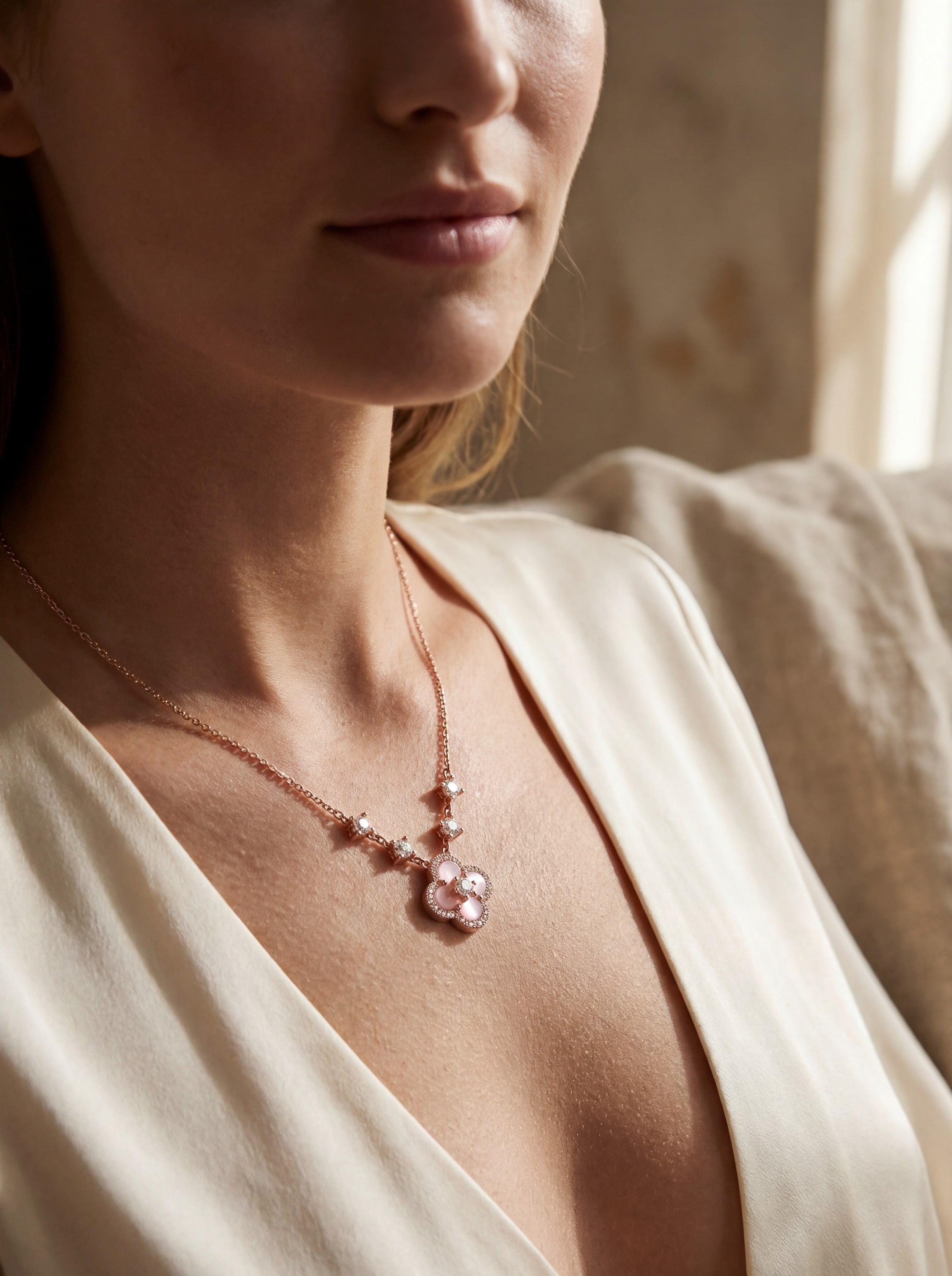 Collier Adèle - Or rose