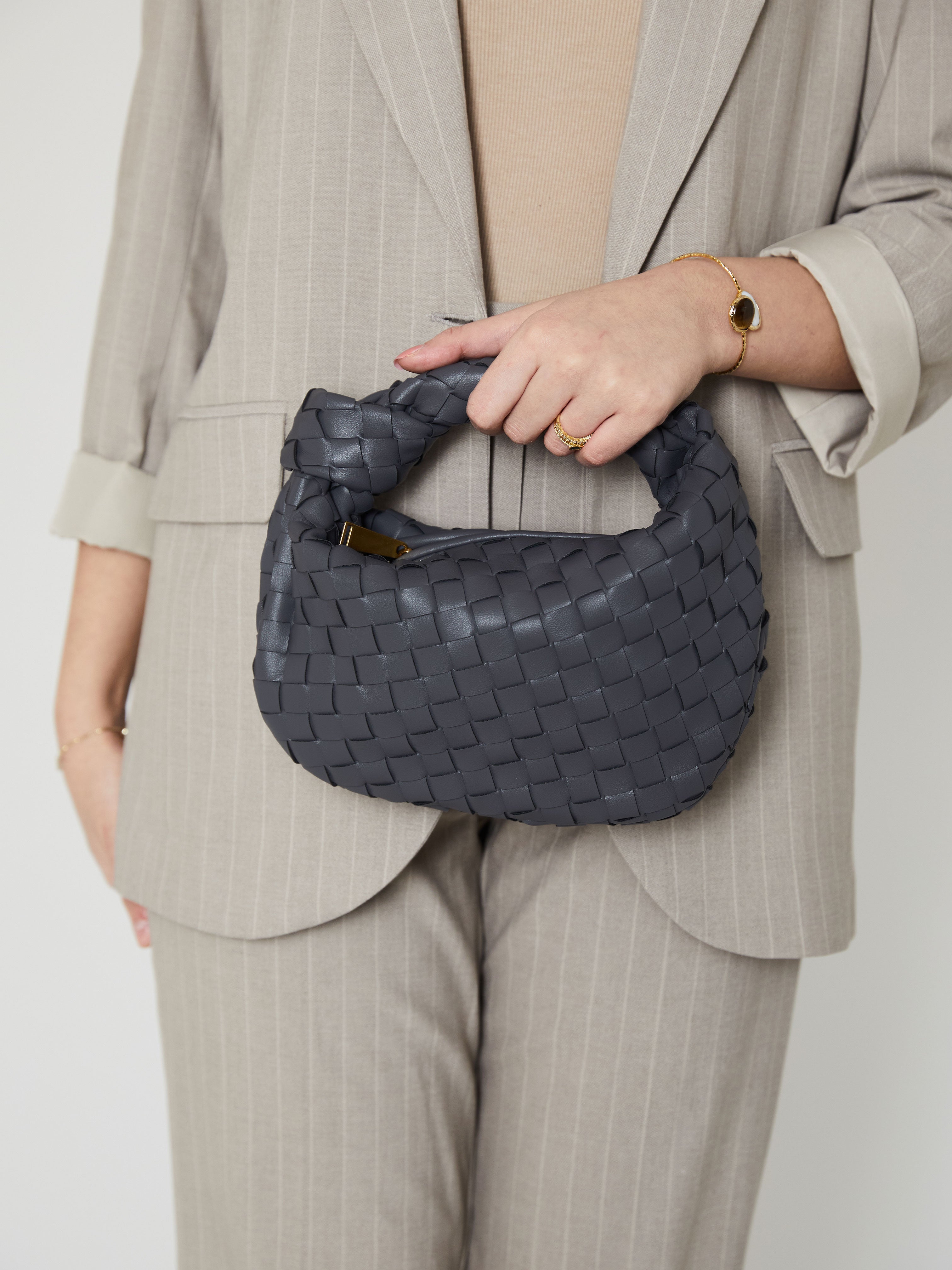 Grey mini handbag hotsell