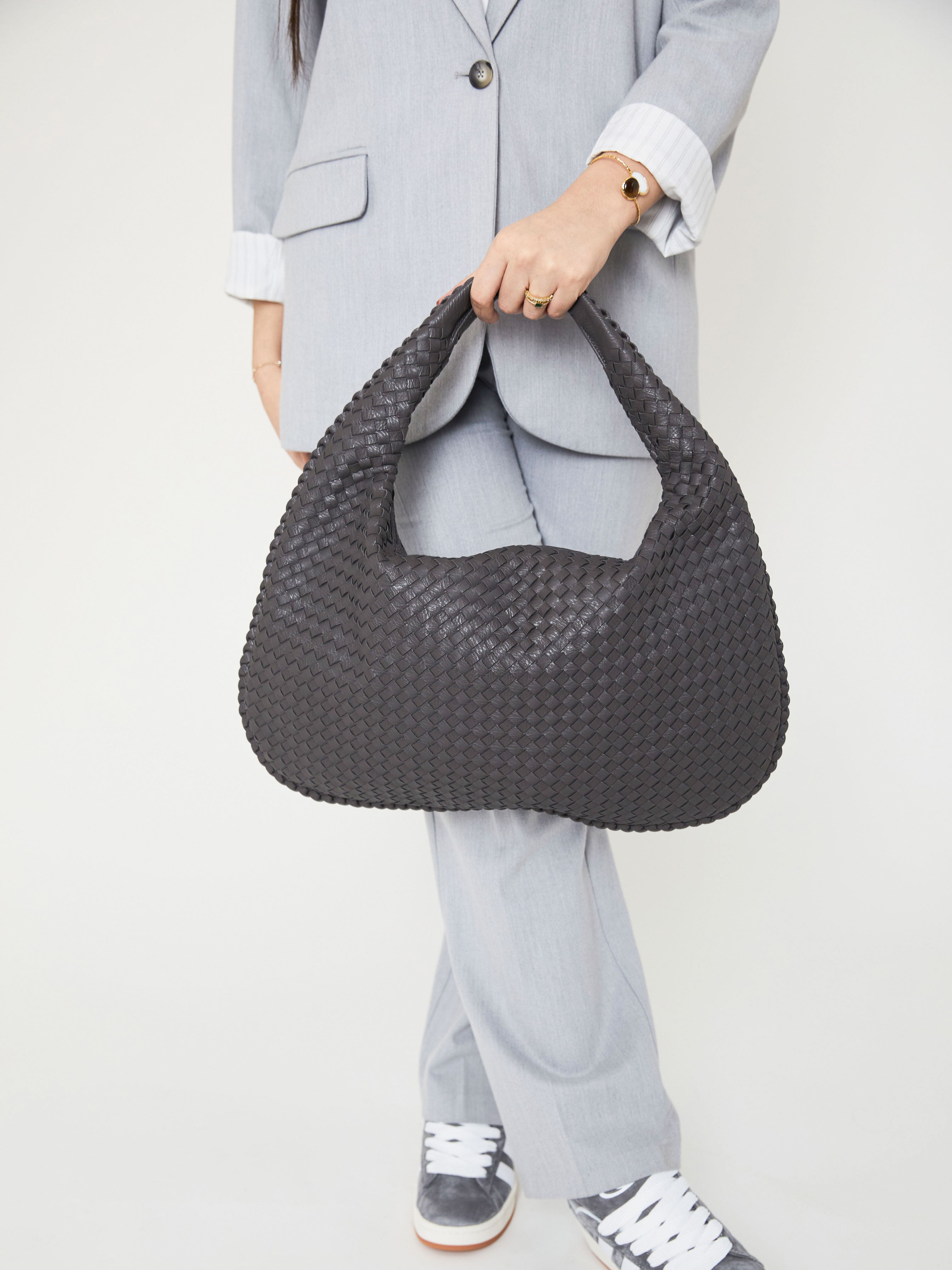 Everyday Leather Bag - Grey