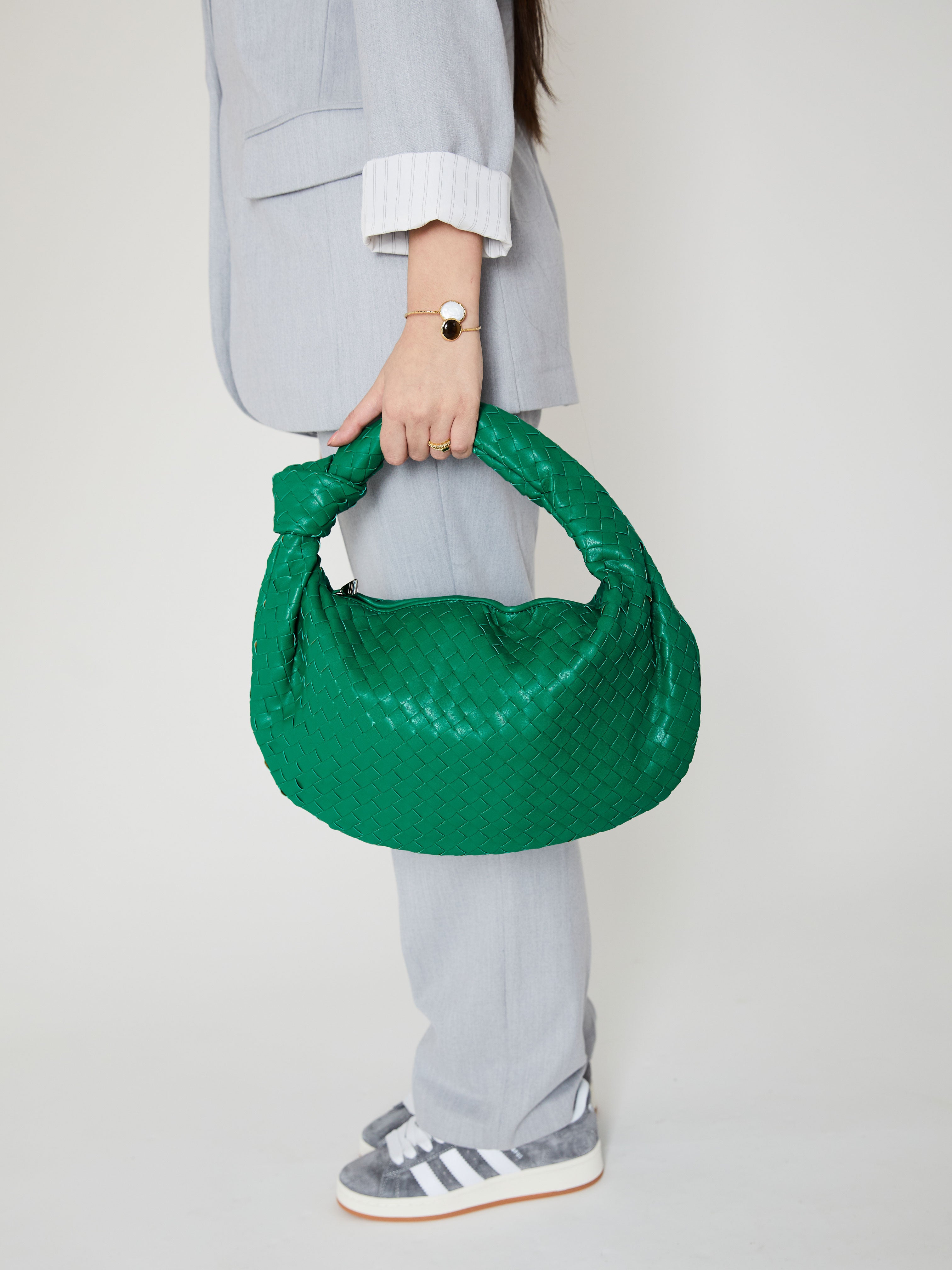 Medium Everyday Leather Bag - Jade Green