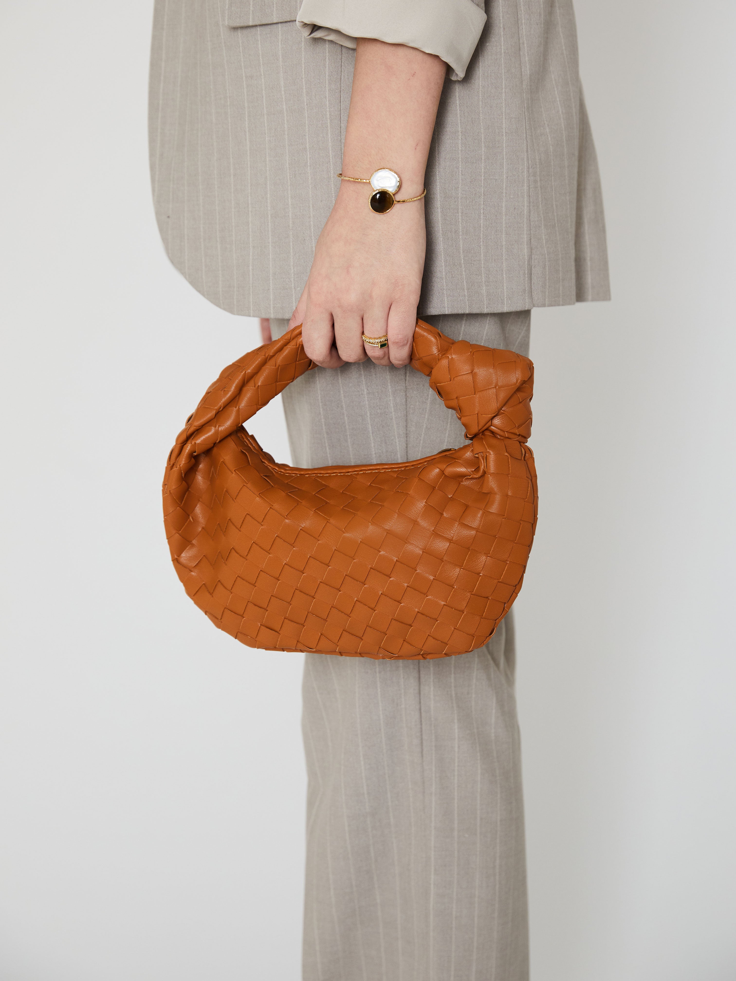 Mini Everyday Leather Bag - Camel