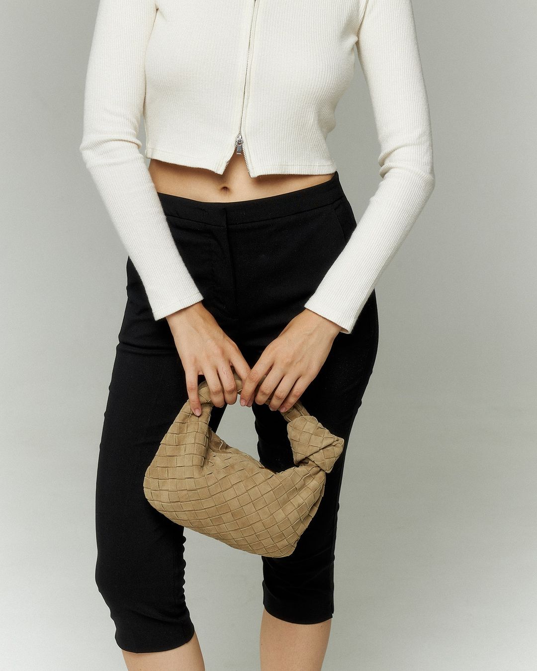 Mini sac en daim Silva - Beige