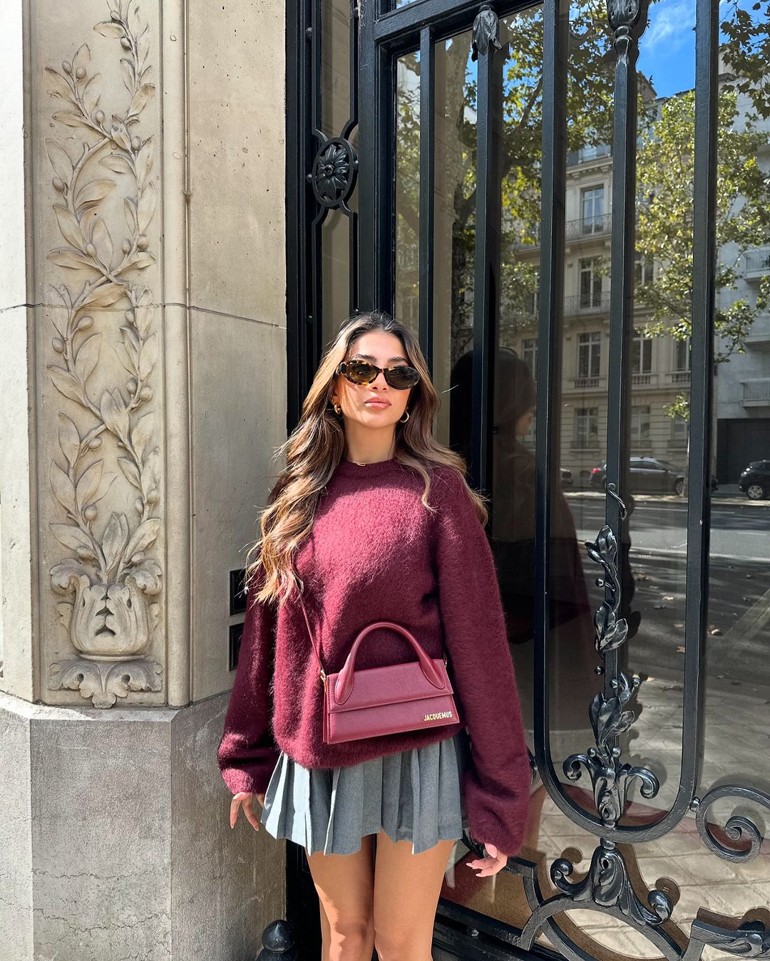 Mia Knit Sweater - Burgundy