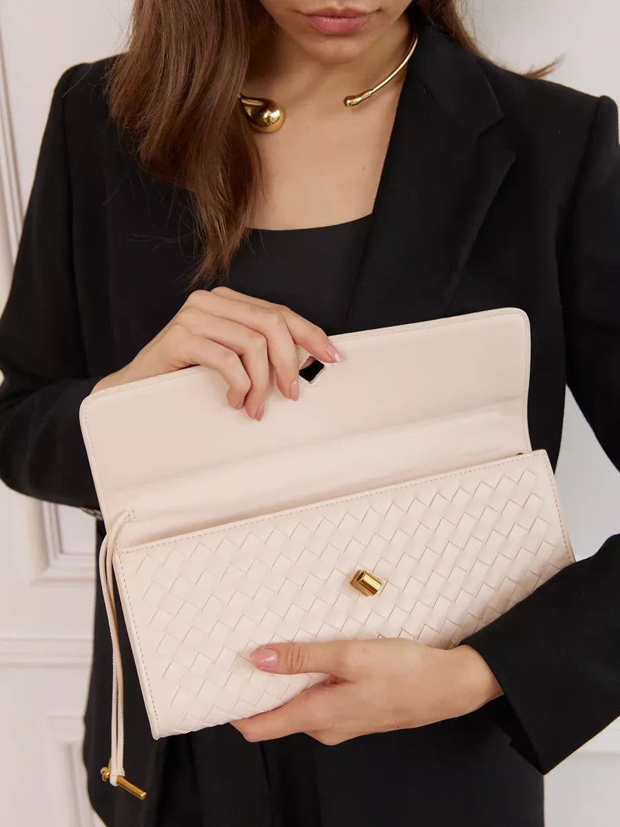 Emilia Clutch Bag - Off White