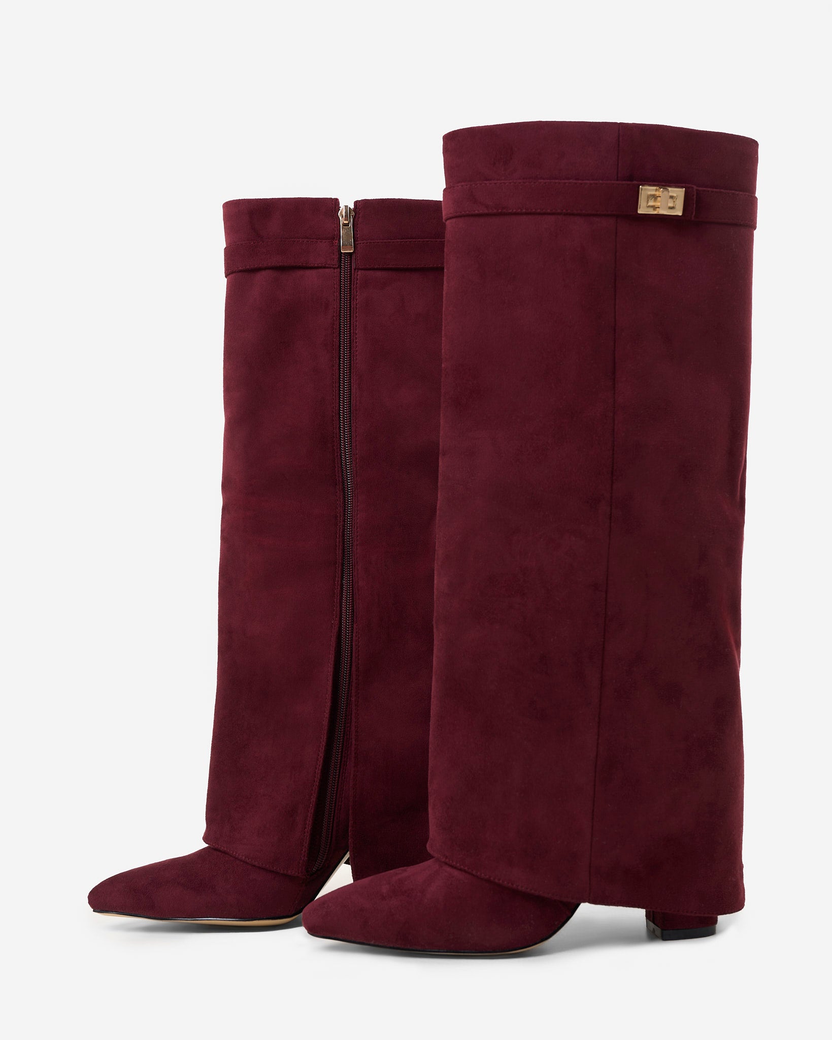 Lavista Suede knee high boots - Burgundy