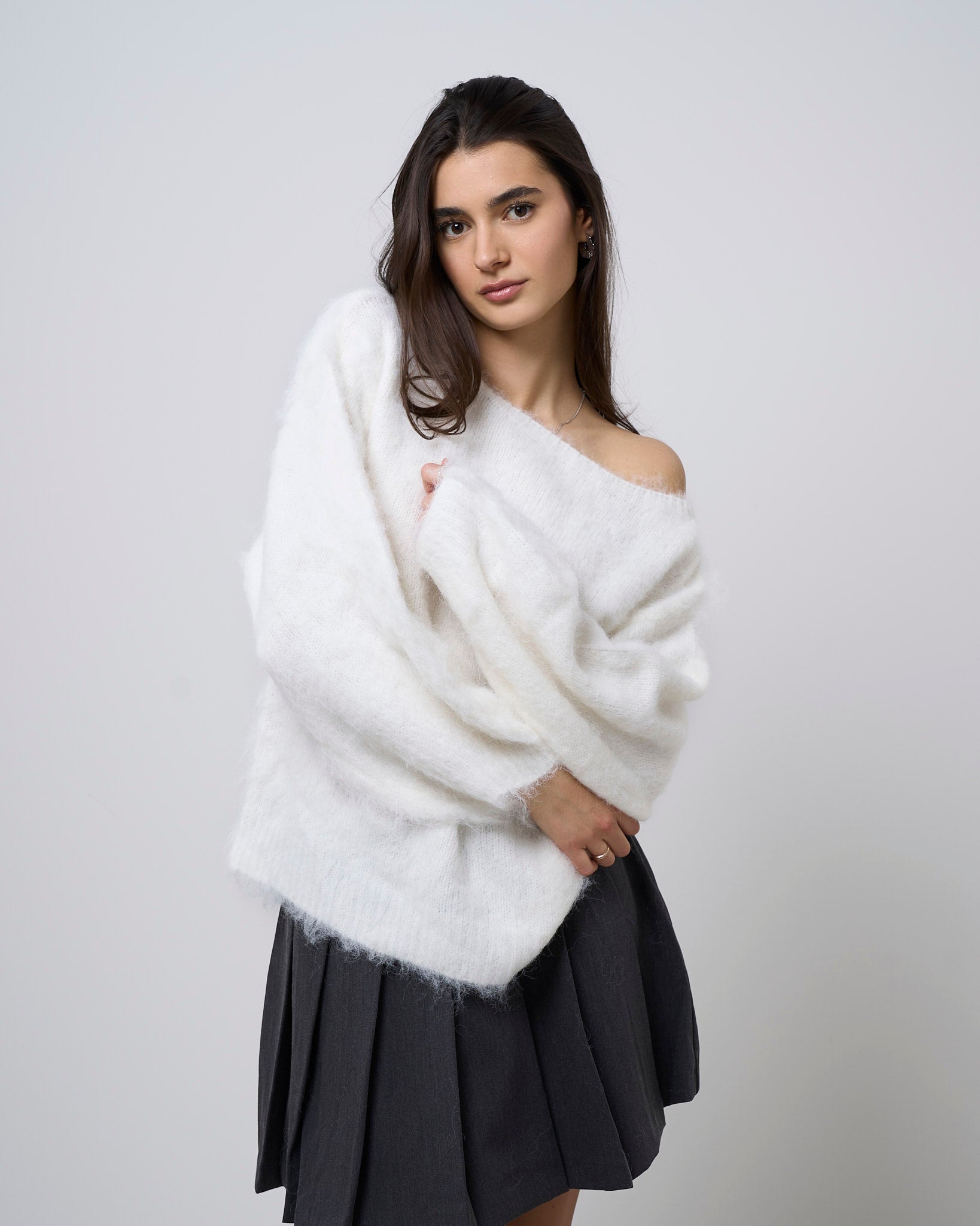 Adalisa Knit Sweater - White