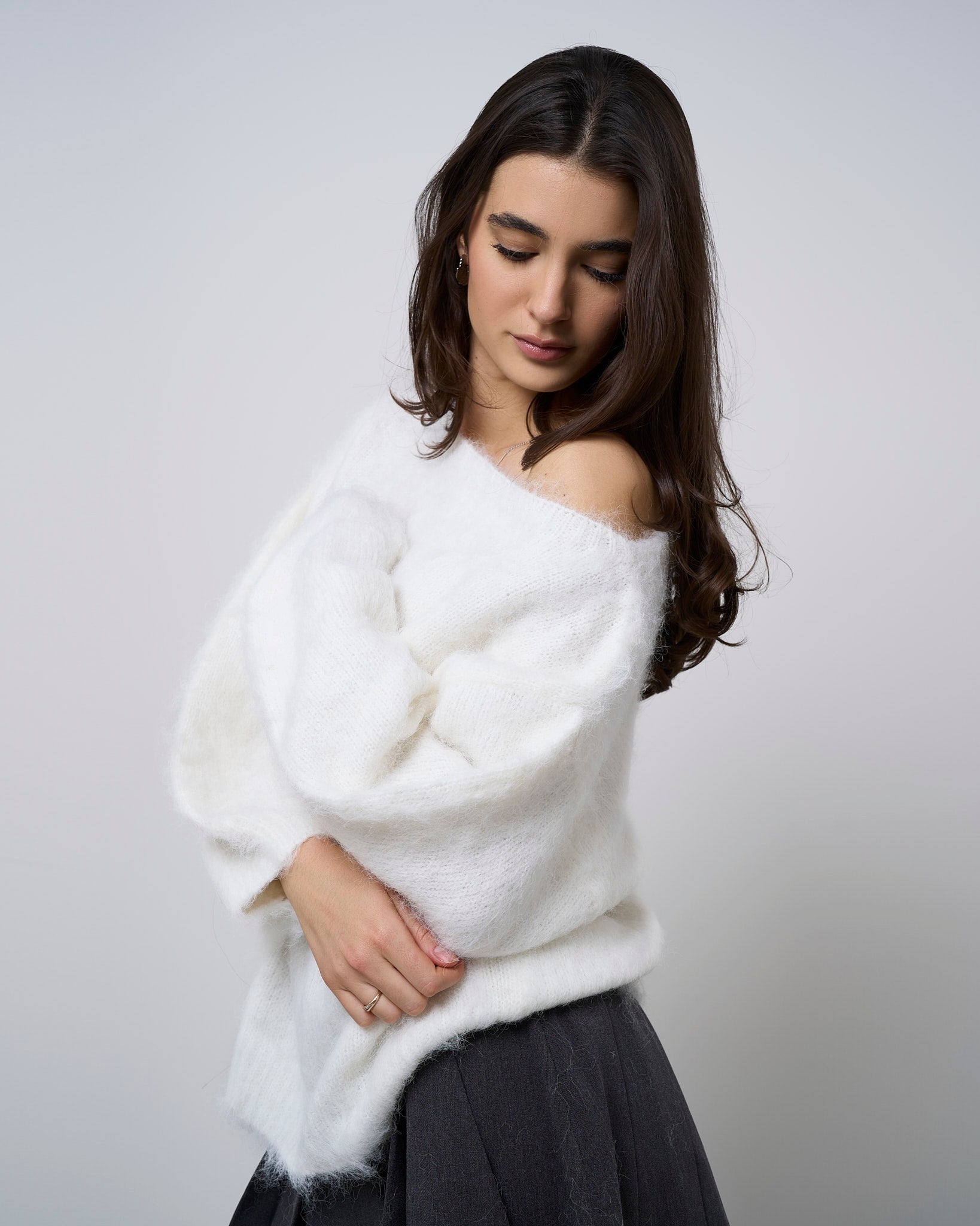 Adalisa Knit Sweater - White