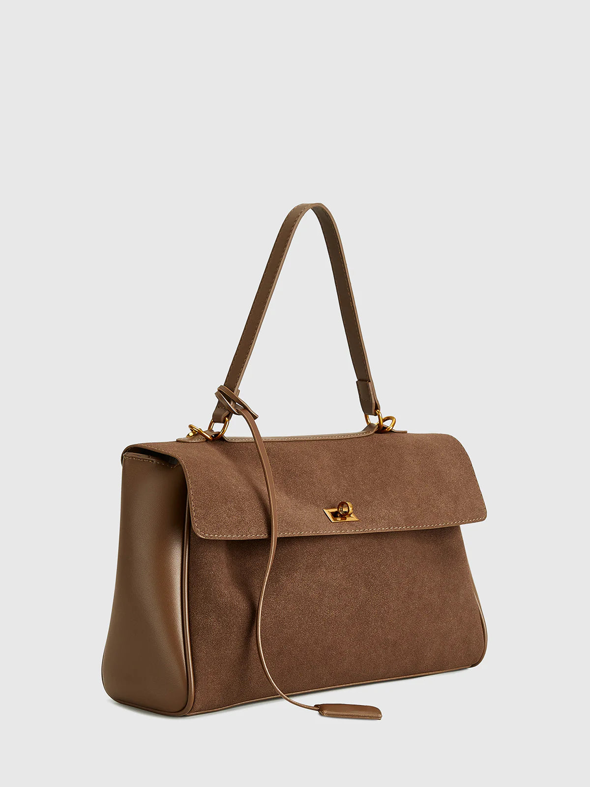 Célia Suede Bag - Brown