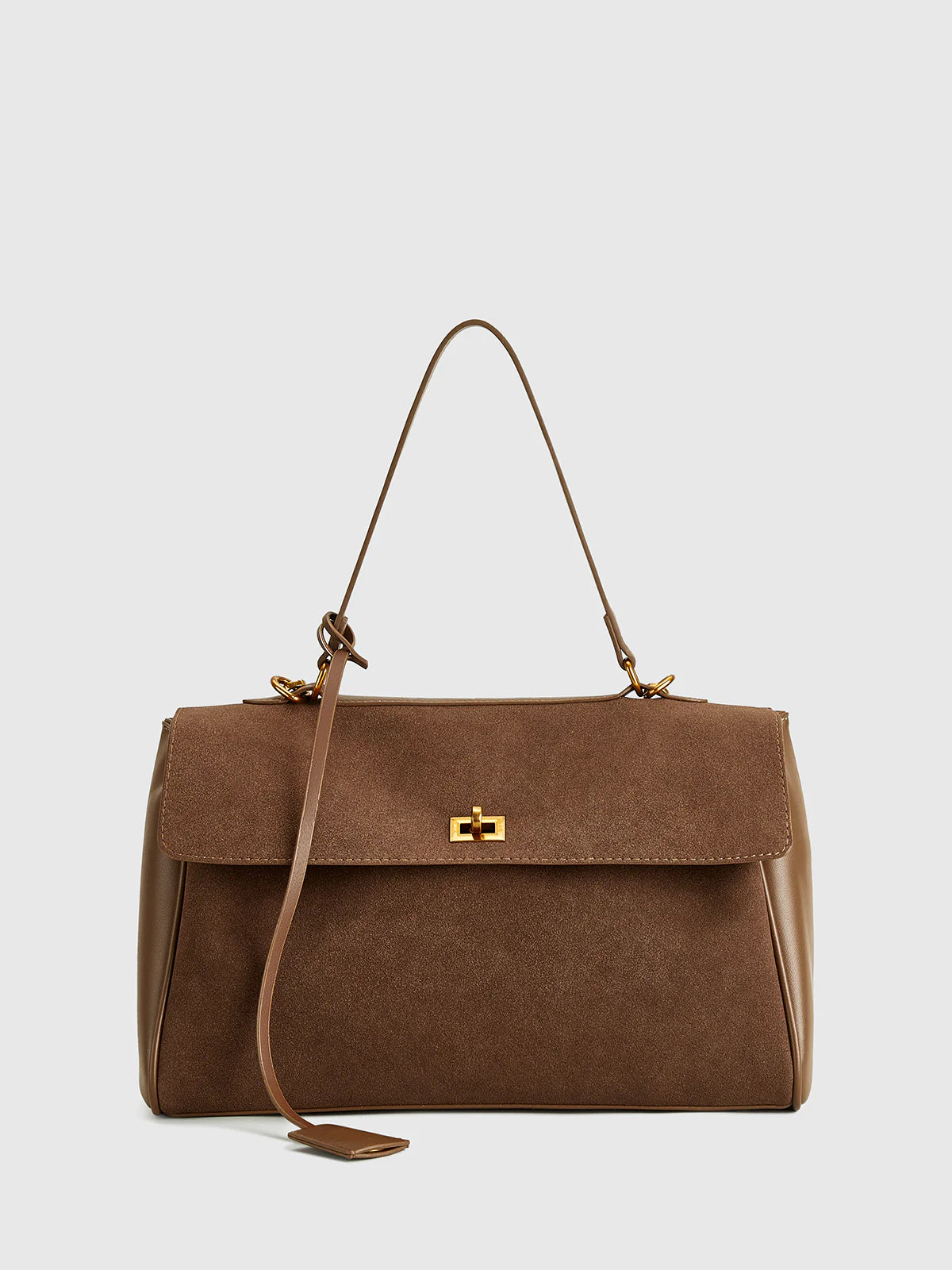 Célia Suede Bag - Brown