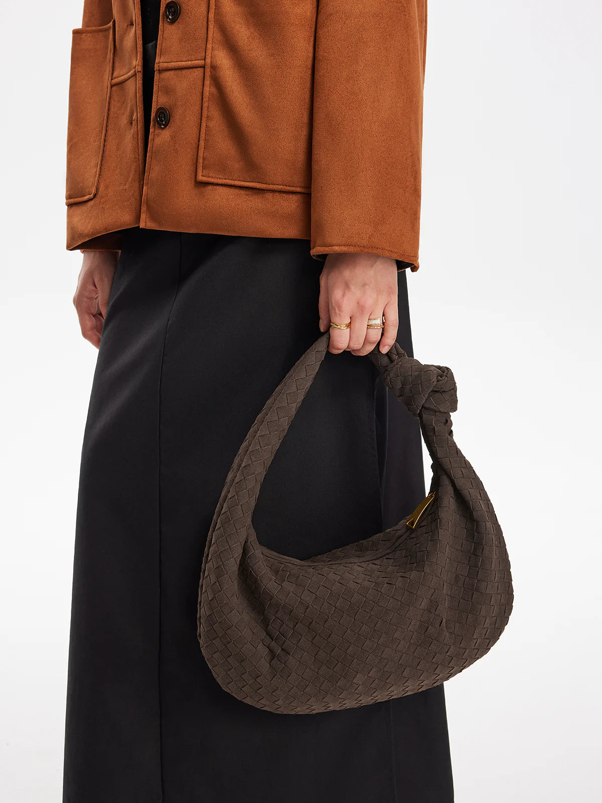 Silva Suede Bag - Coffee