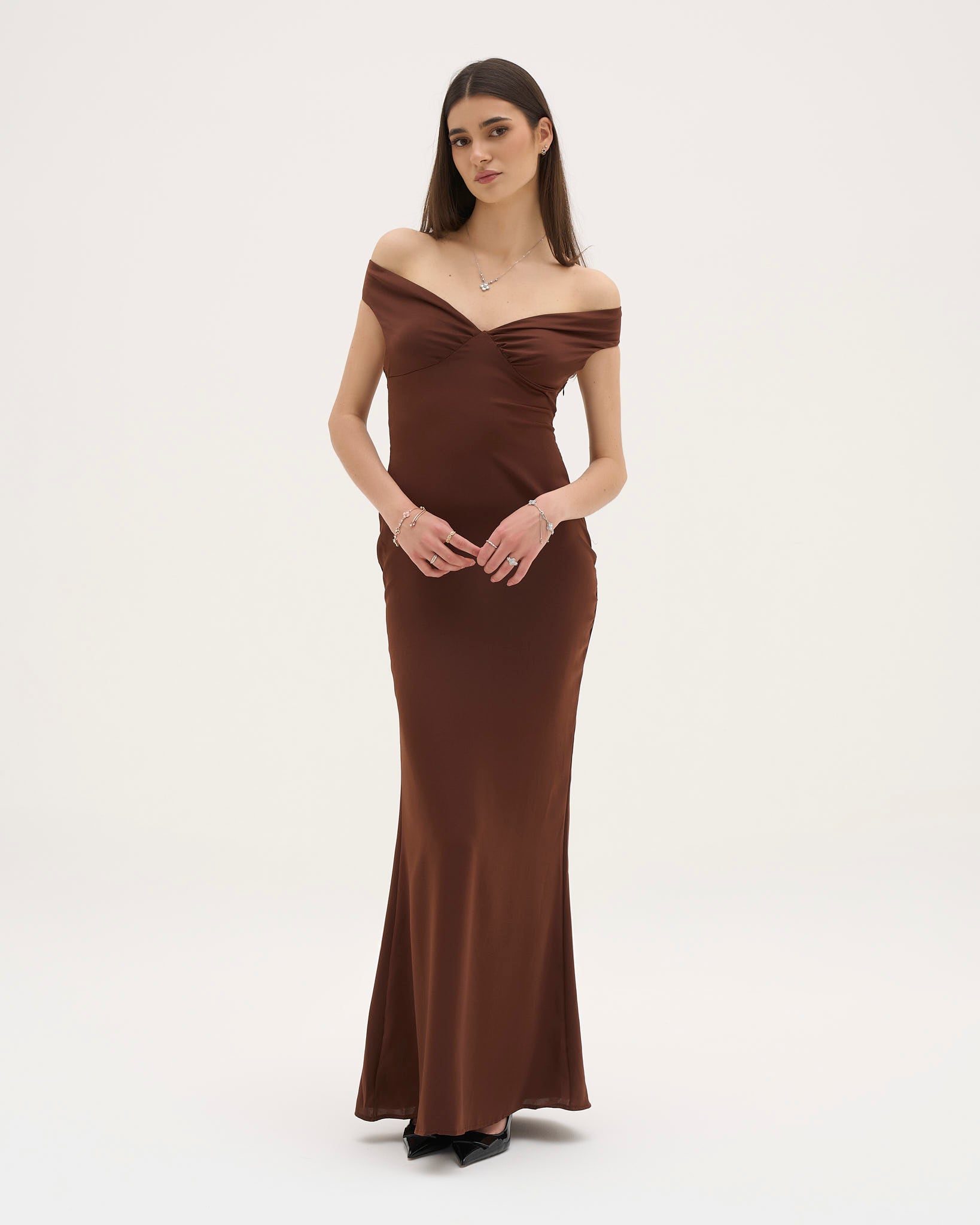 Athena Satin Maxi Dress