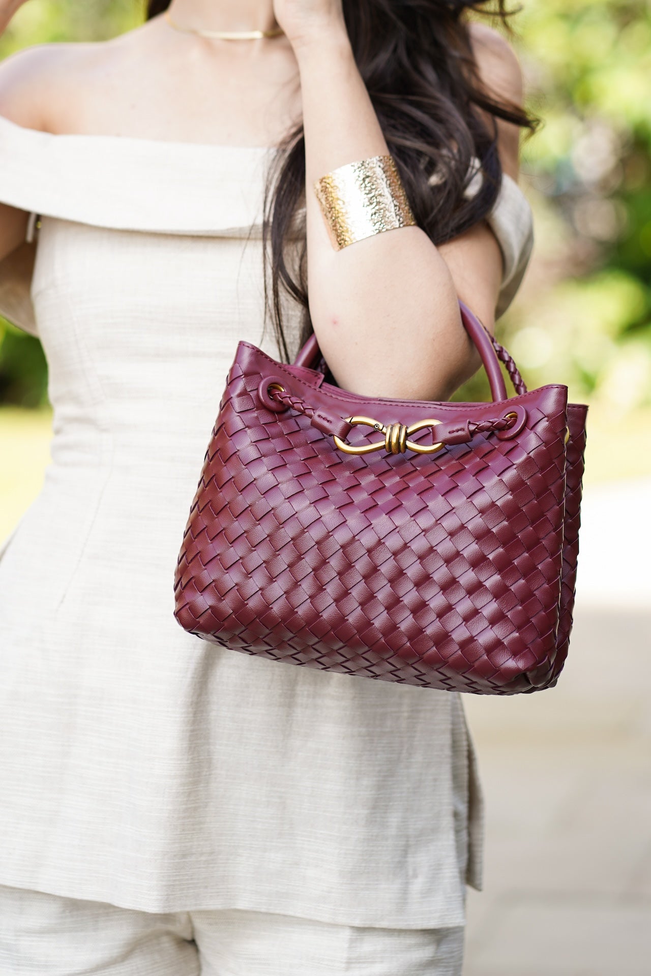 MINI SAC DIANA - VIN ROUGE