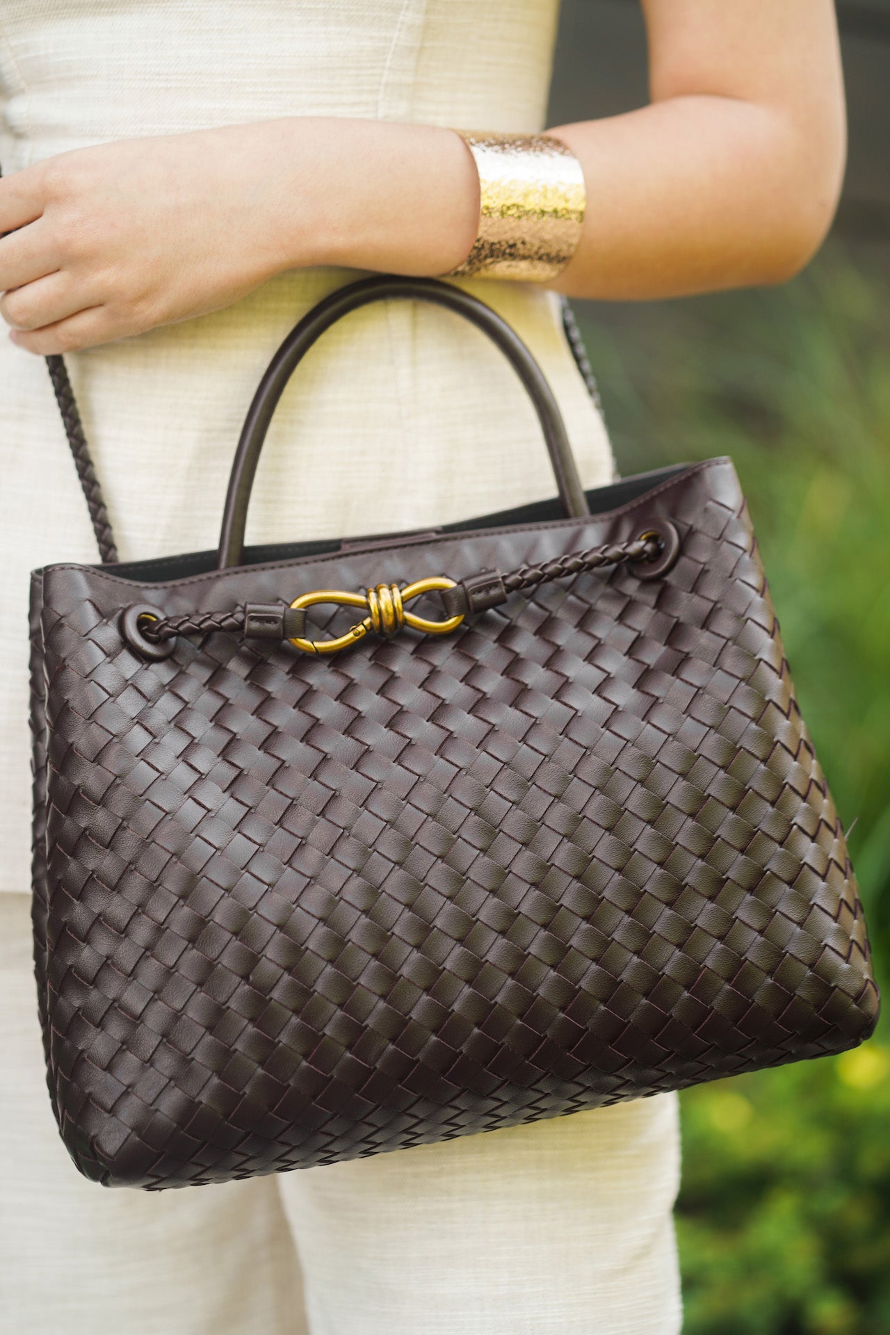 DIANA BAG -  DARK BROWN