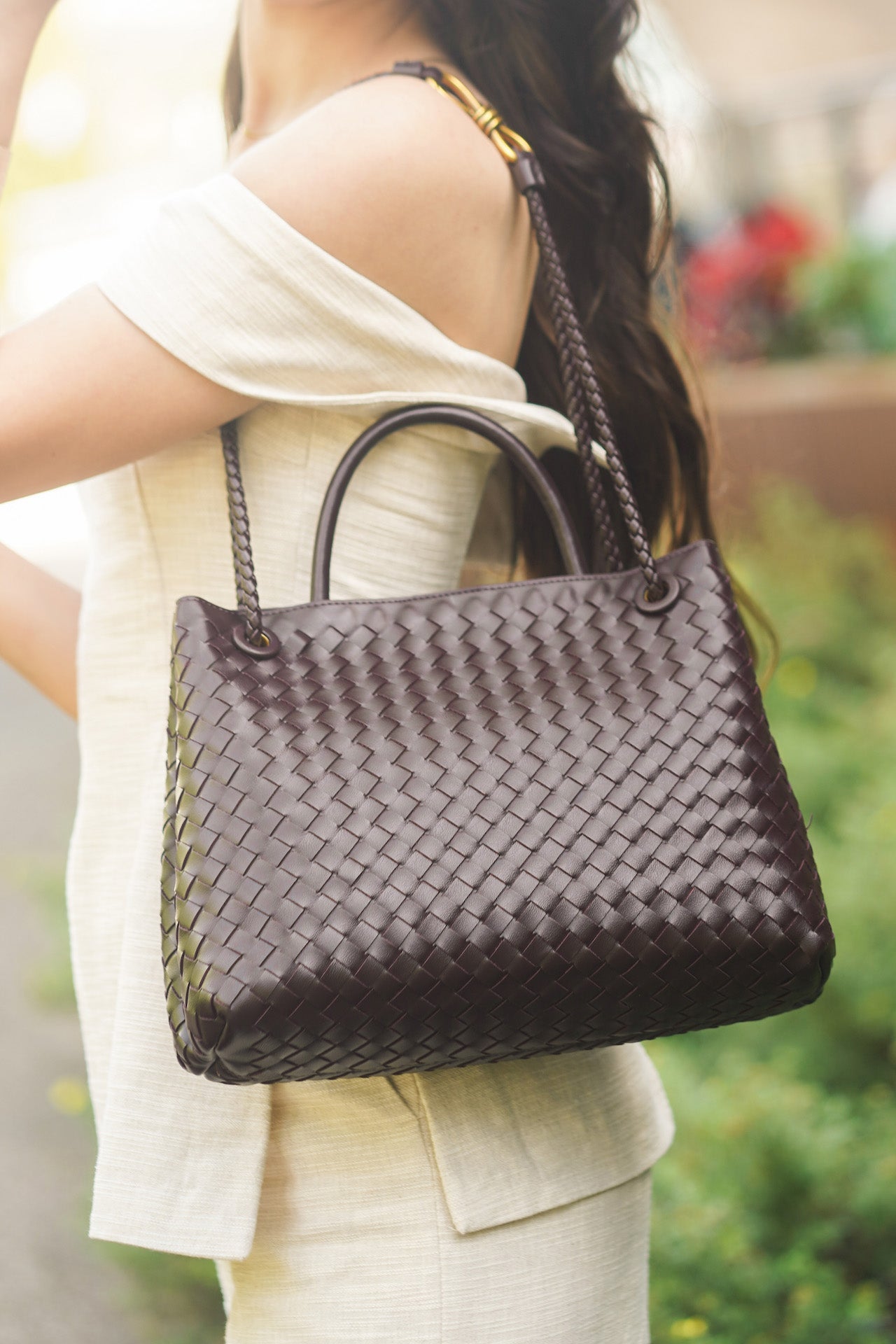 DIANA BAG -  DARK BROWN