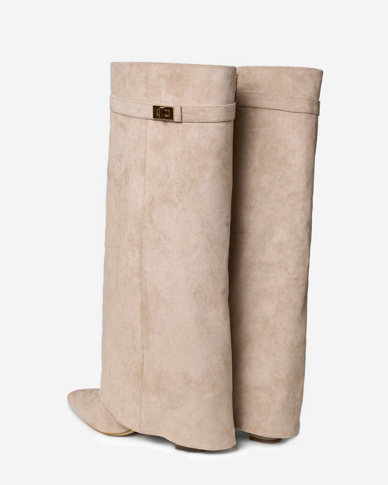 Bottes hautes en daim Lavista - Beige