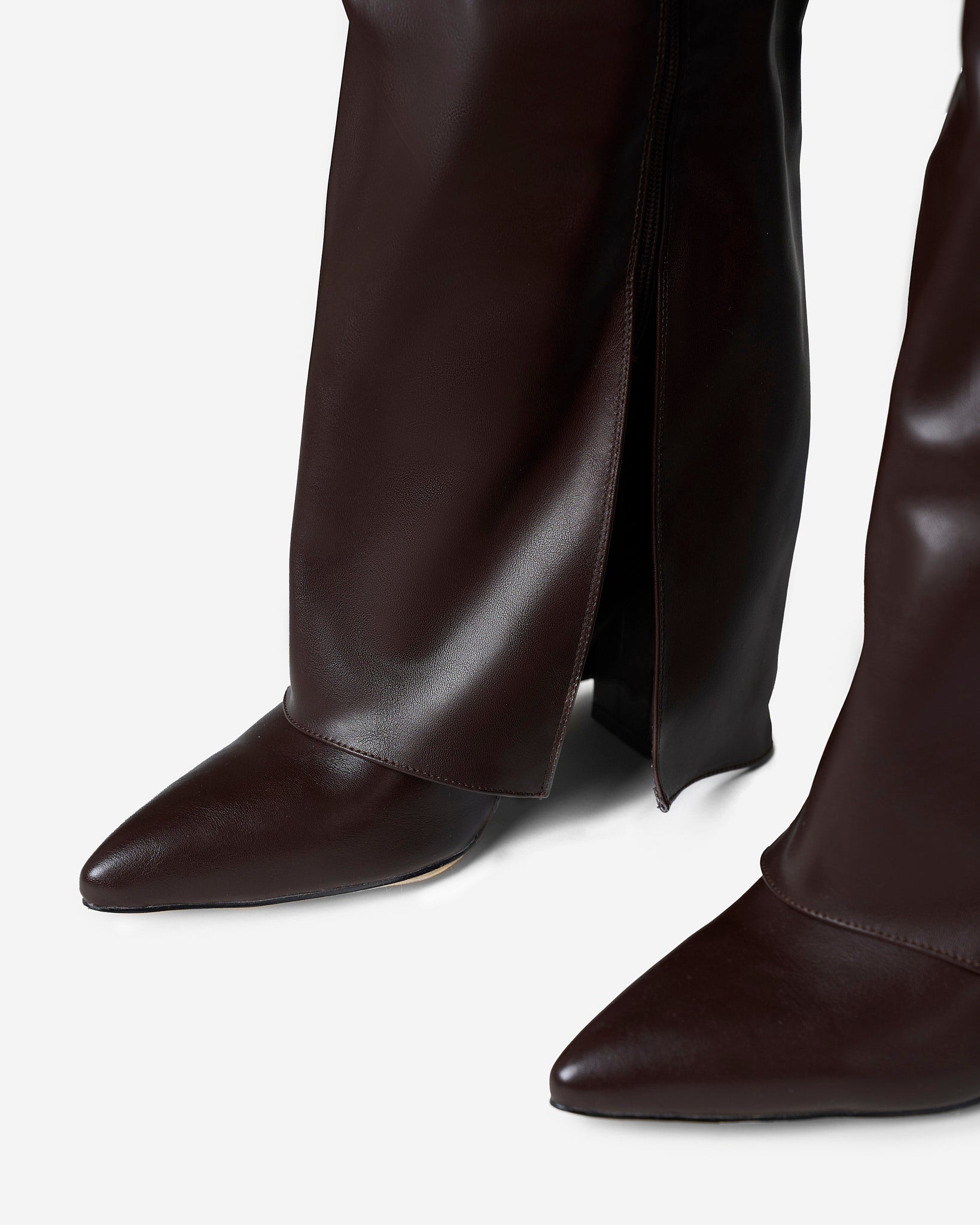 Bottes hautes en cuir Lavista - Marron