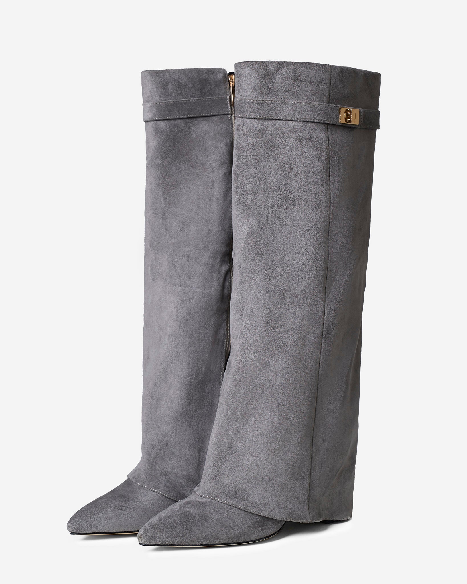 Bottes hautes en daim Lavista - Beige