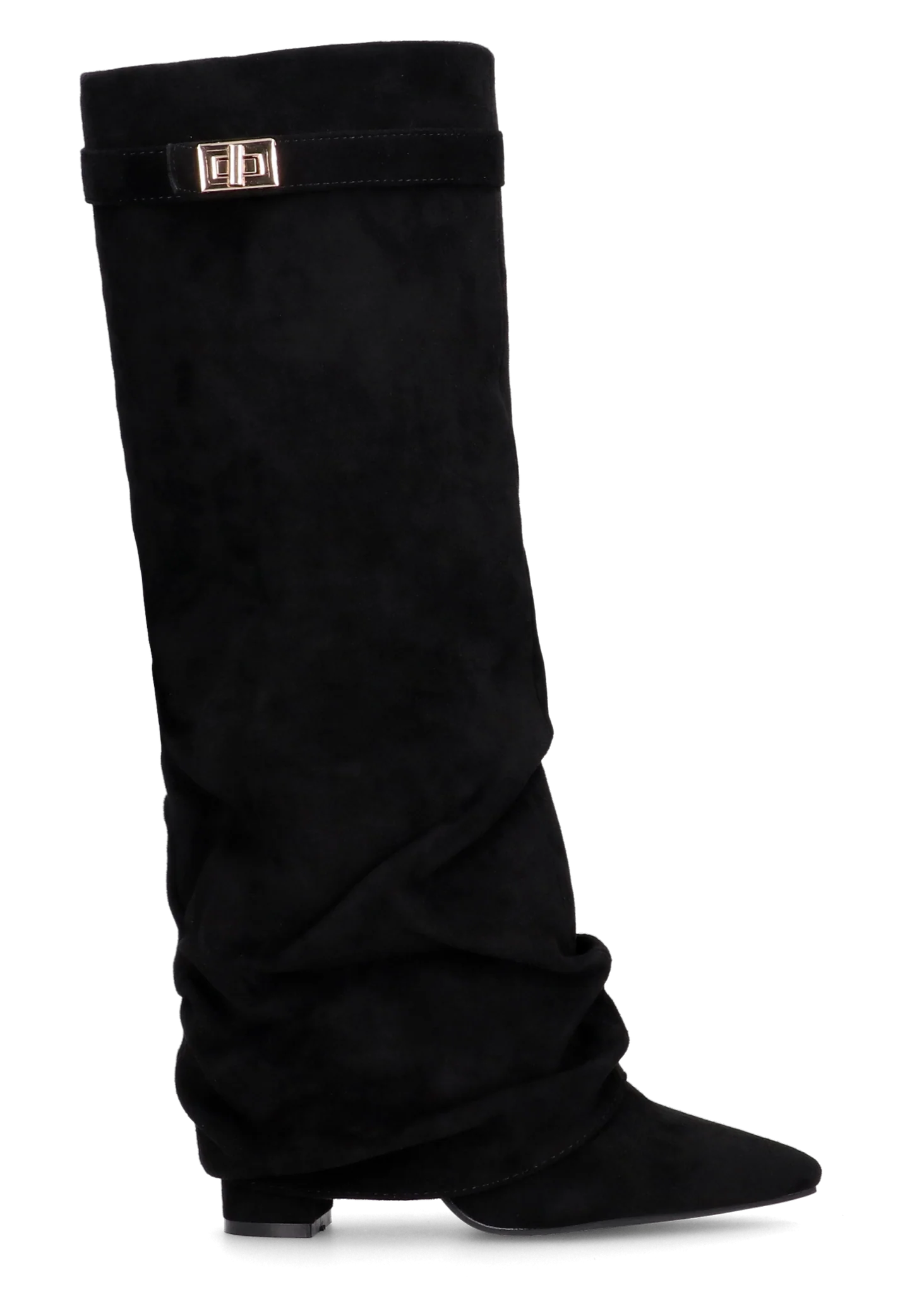 Kniehohe Stiefel „Lavista“ aus Wildleder - Schwarz