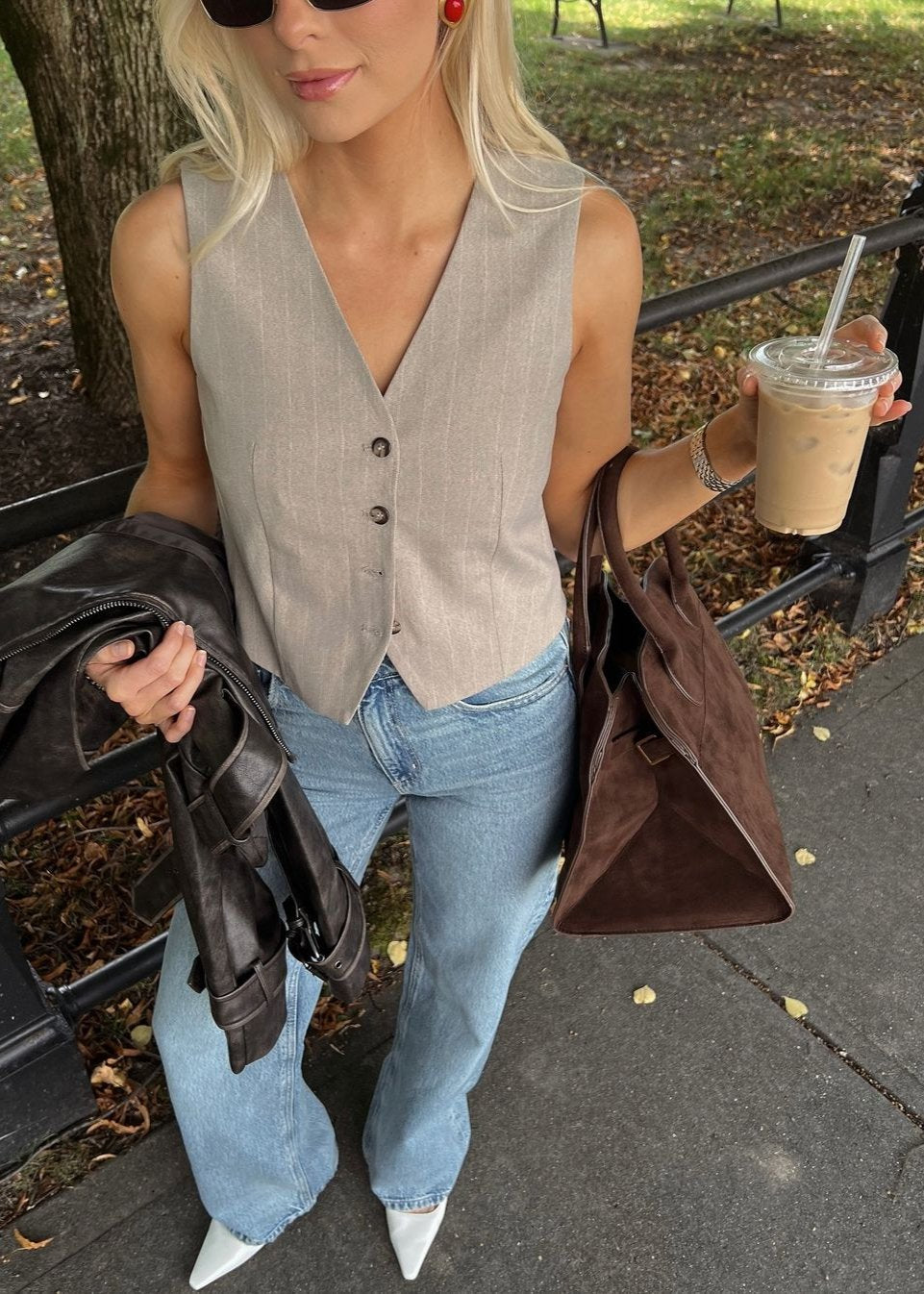 Musthave Suede Bag - Coffee