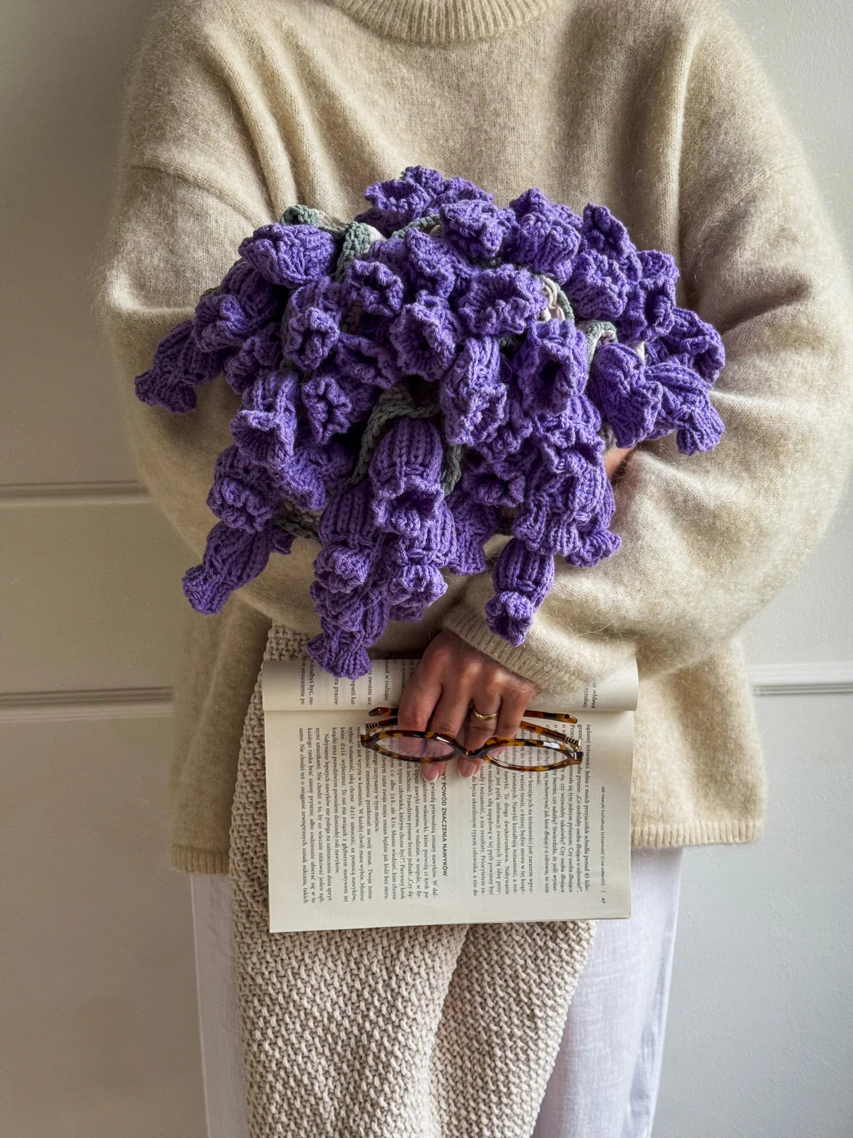 handmade Flower blanket - Purple