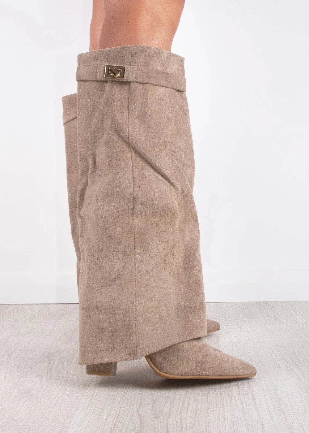 Lavista Suede knee high boots - Beige