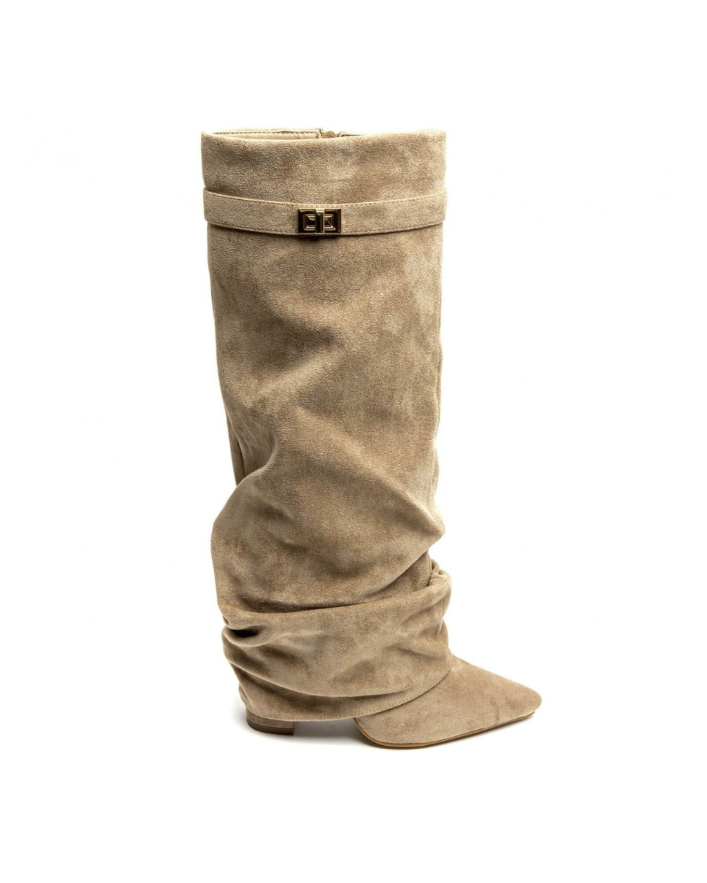 Lavista Slouchy Suede knee high boots - Beige