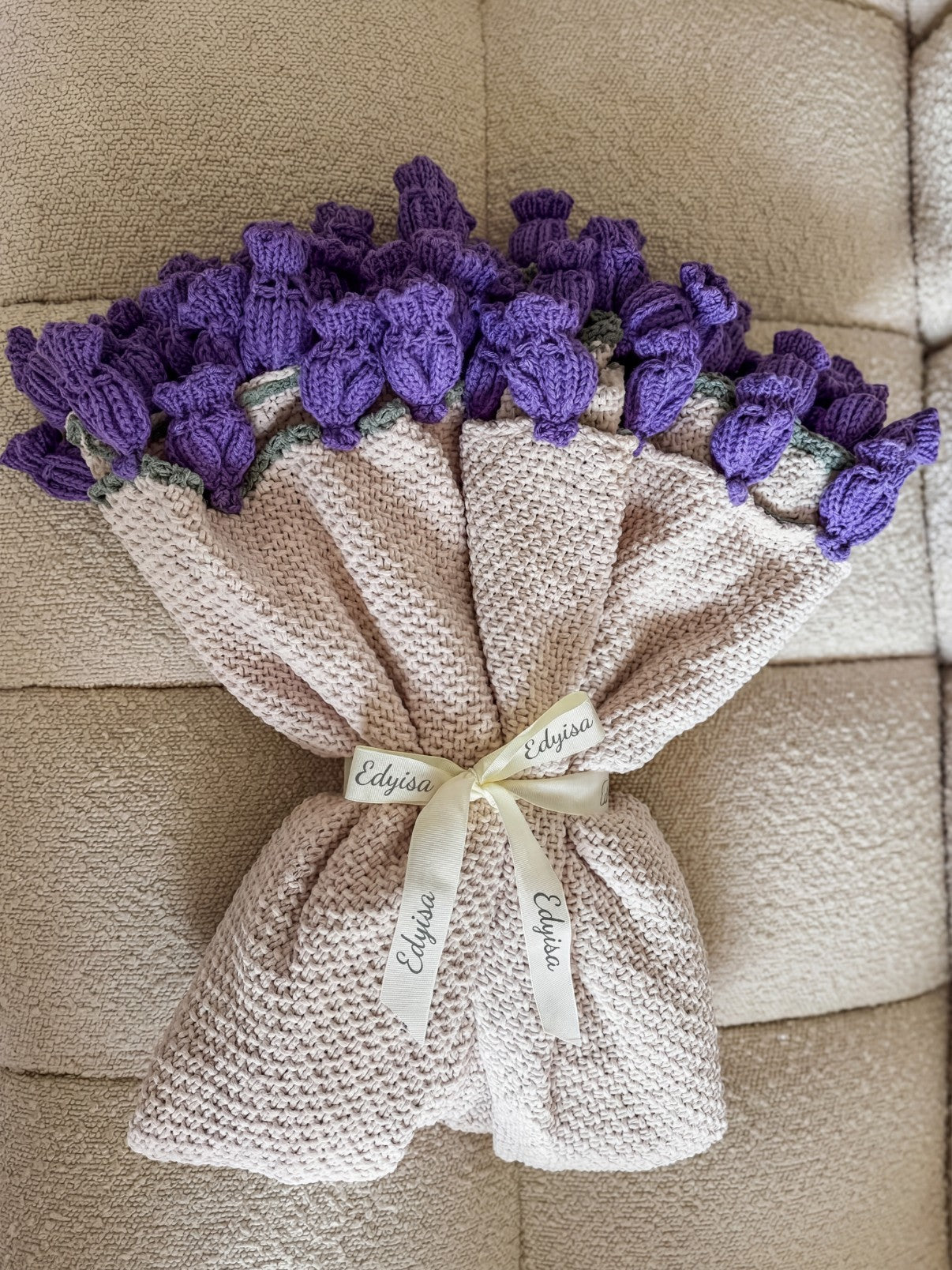 handmade Flower blanket - Purple