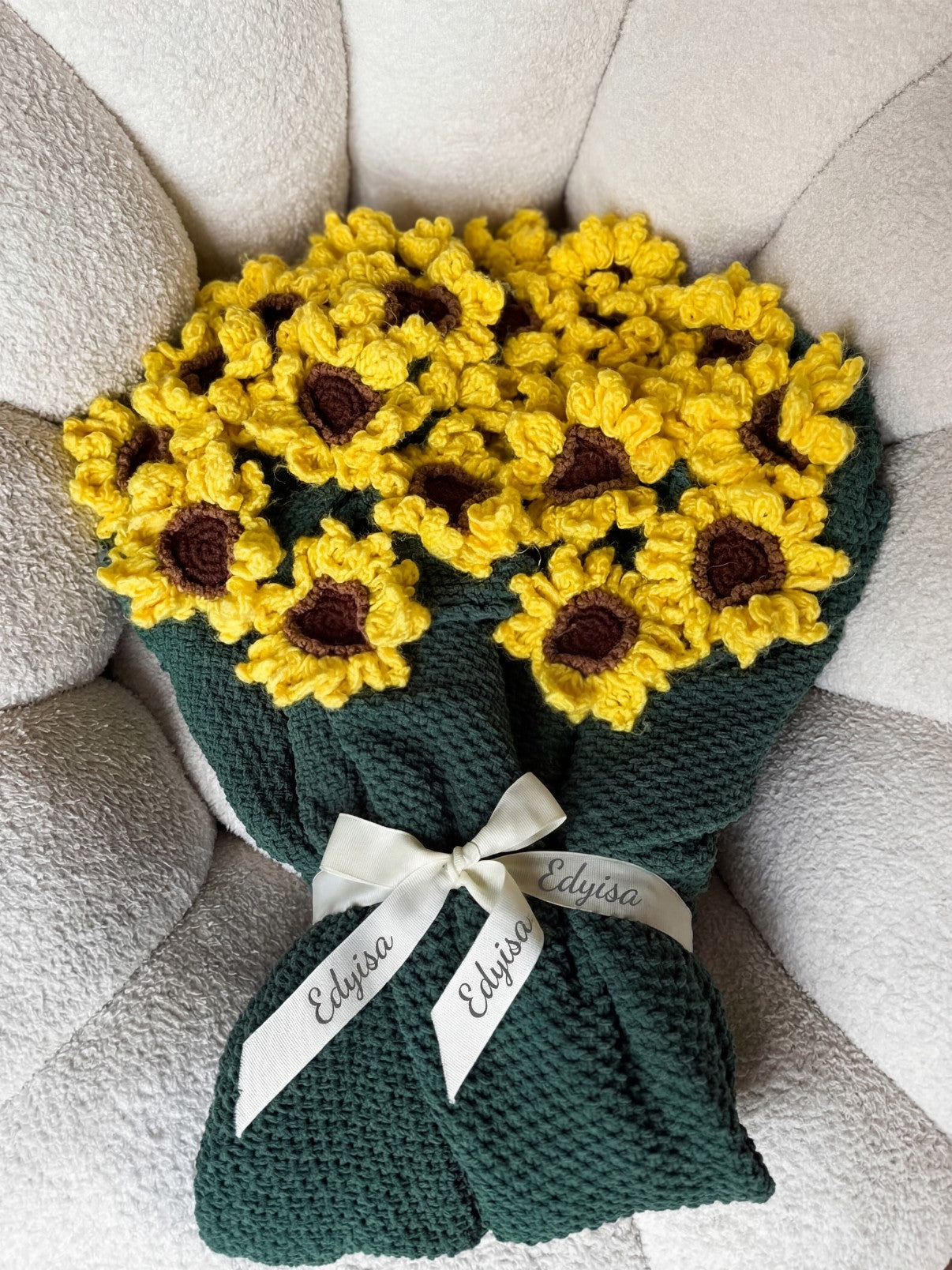 handmade Flower blanket - Sunflower
