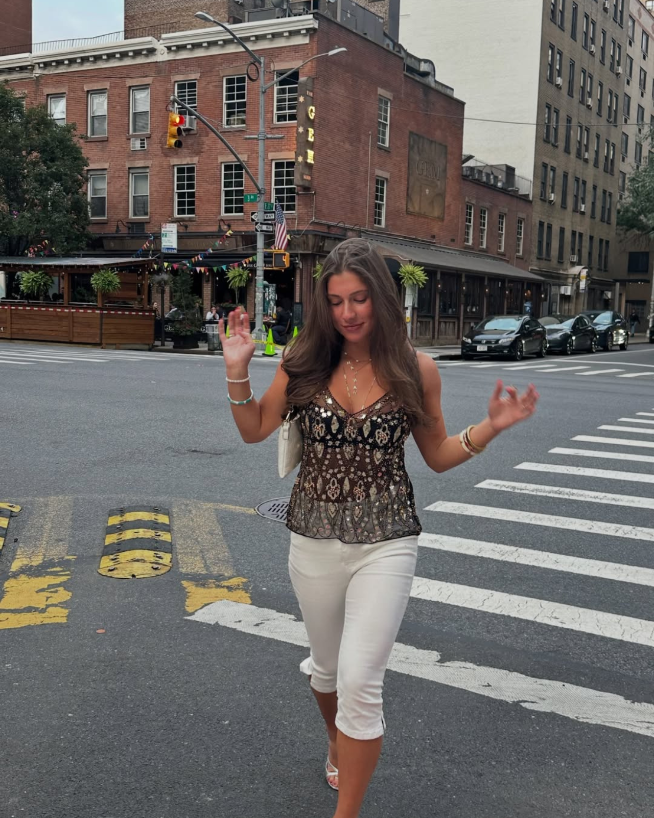 Cristina Embellished Top - Gold