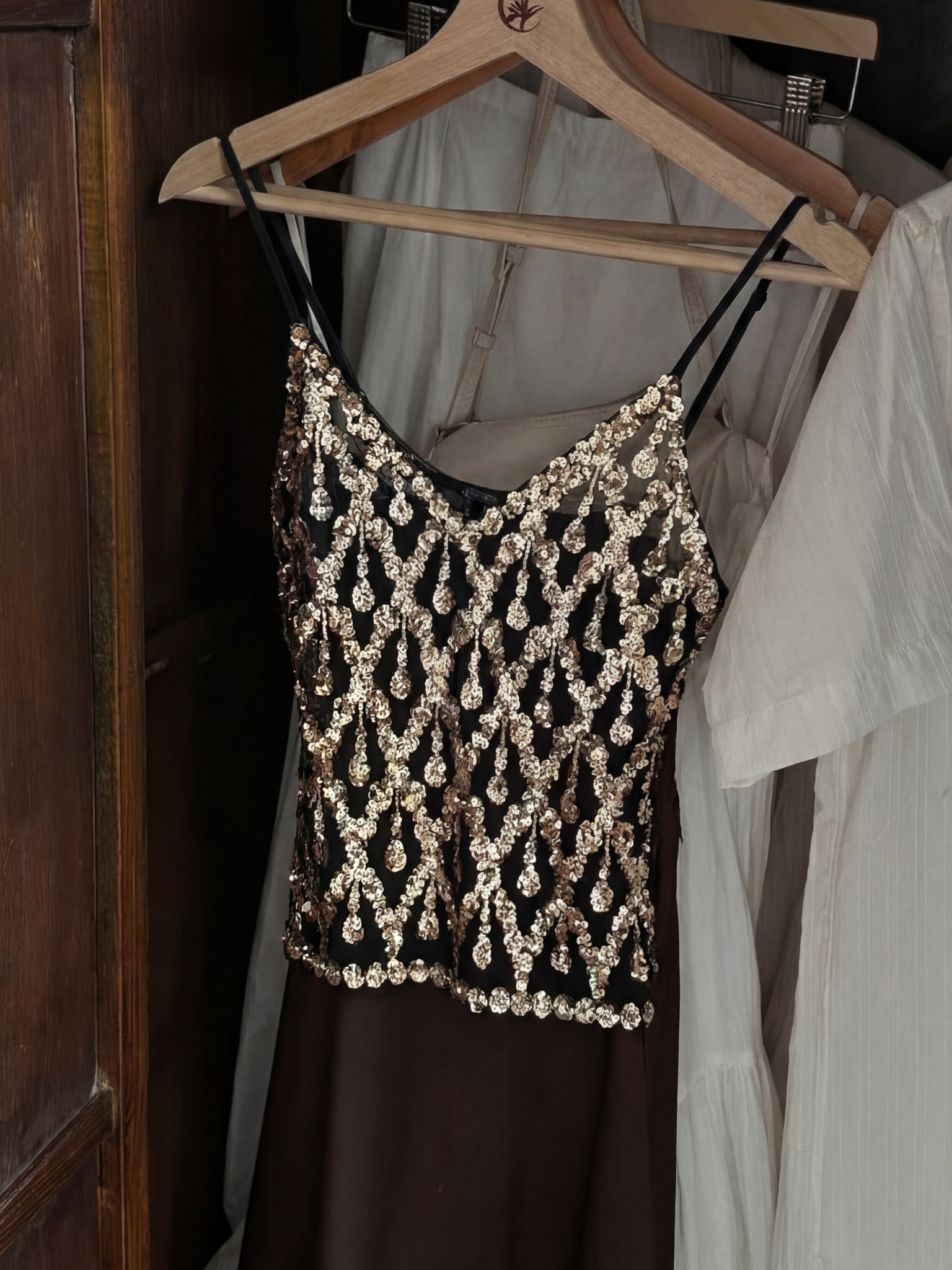 Lola Verziertes Top - Gold