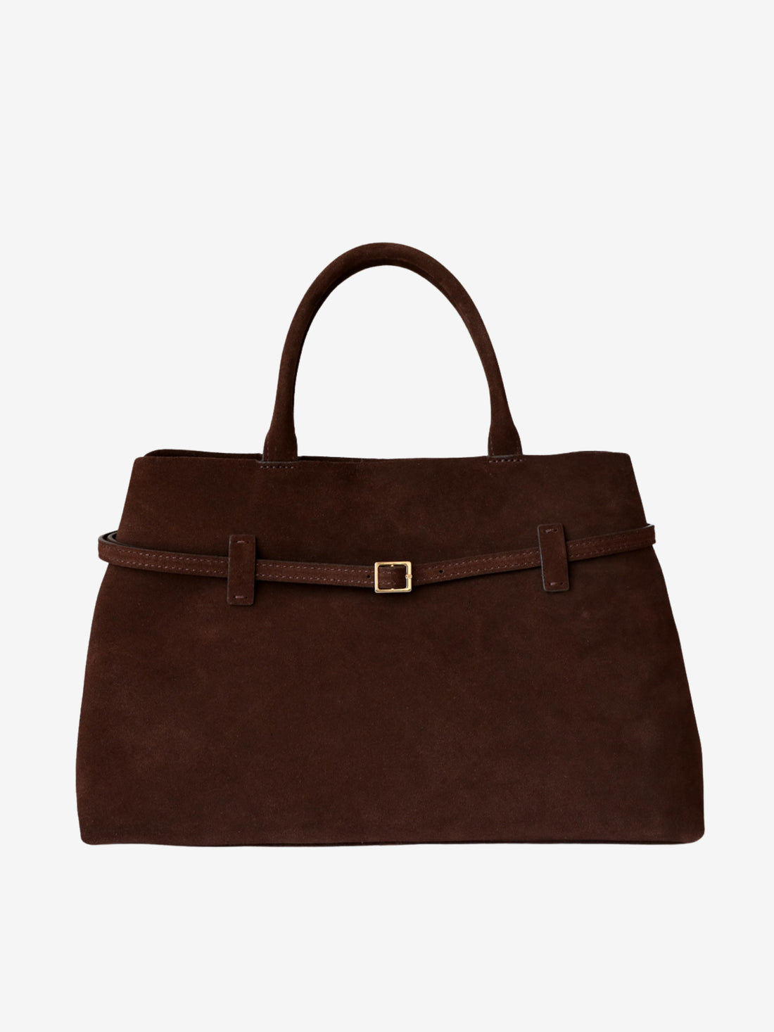 Ria Suede Bag - Dark Brown