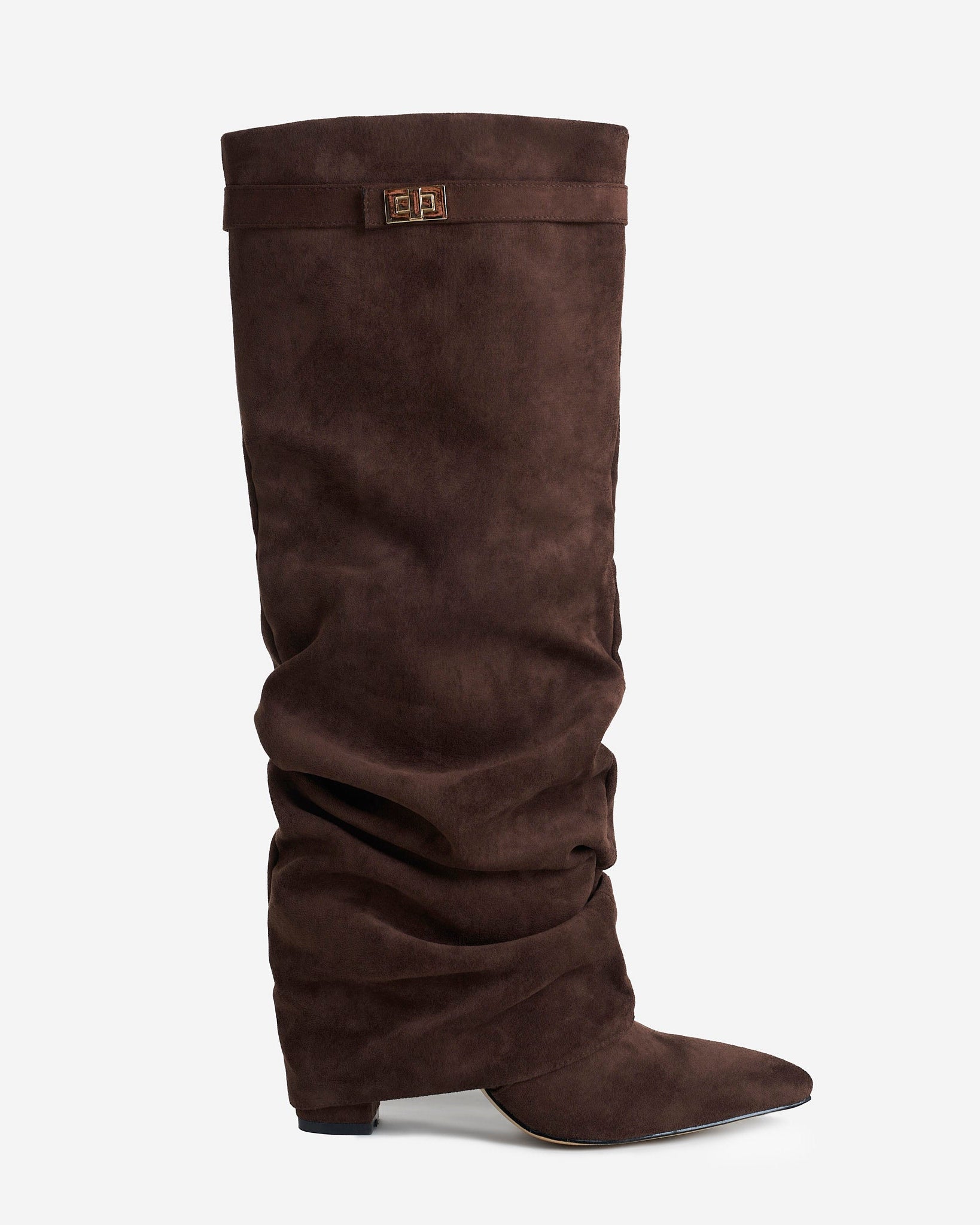 Lavista Slouchy Suede knee high boots - Black