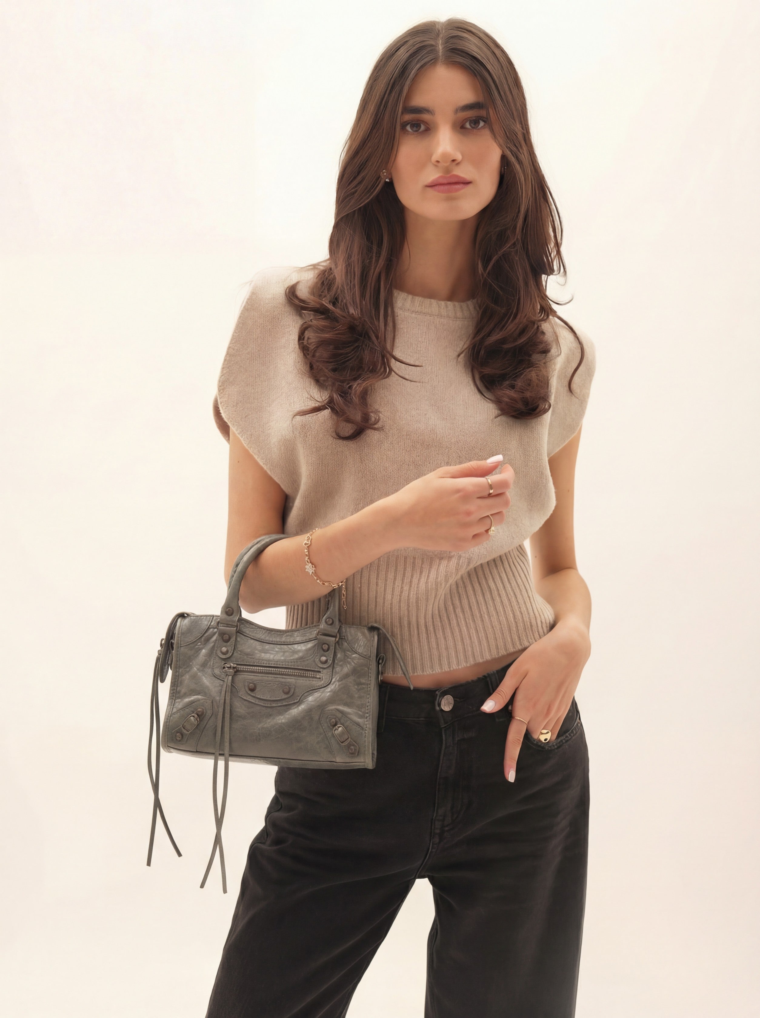 It girl bag small - Dark grey