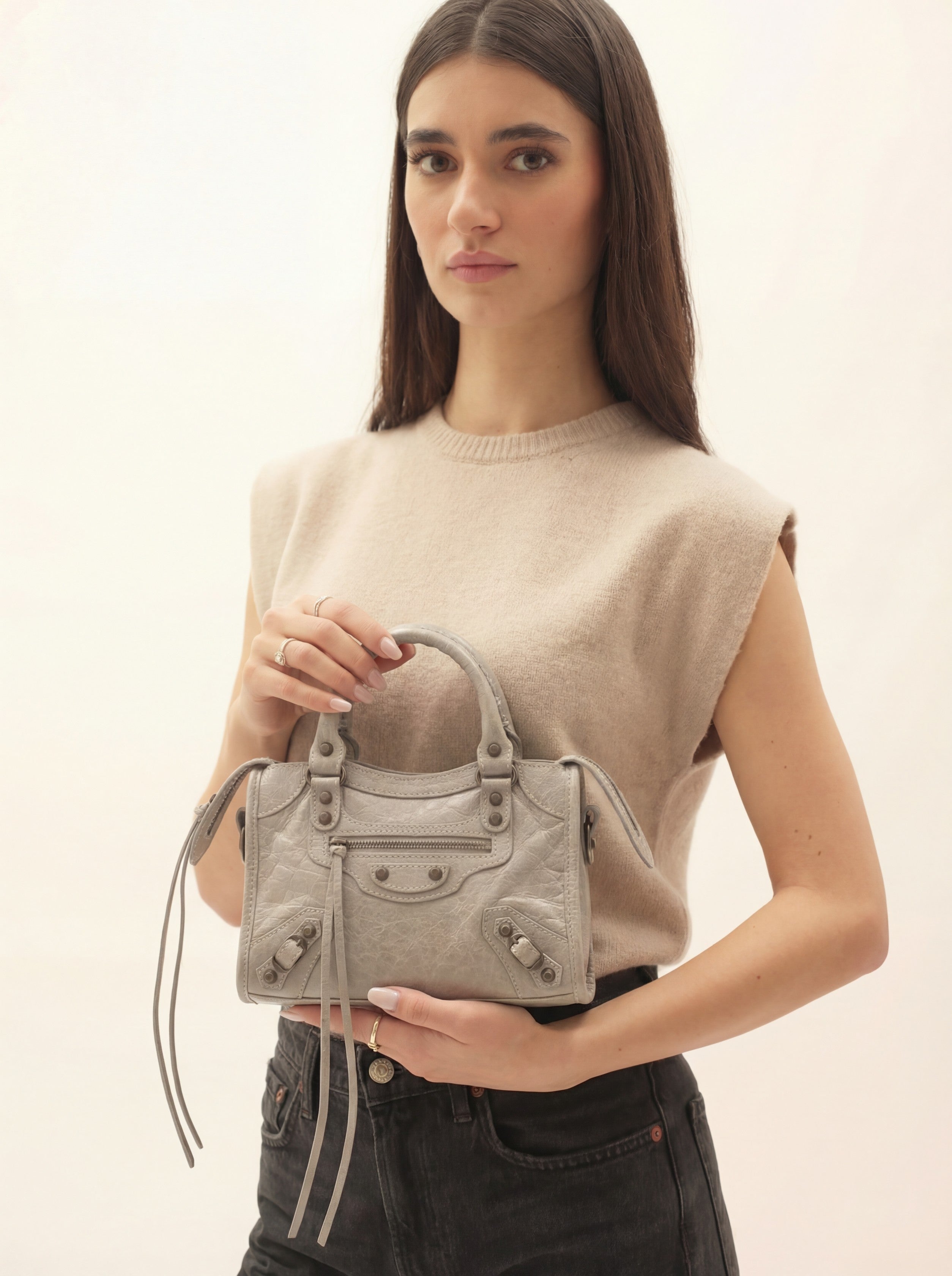 It girl bag small - Light grey